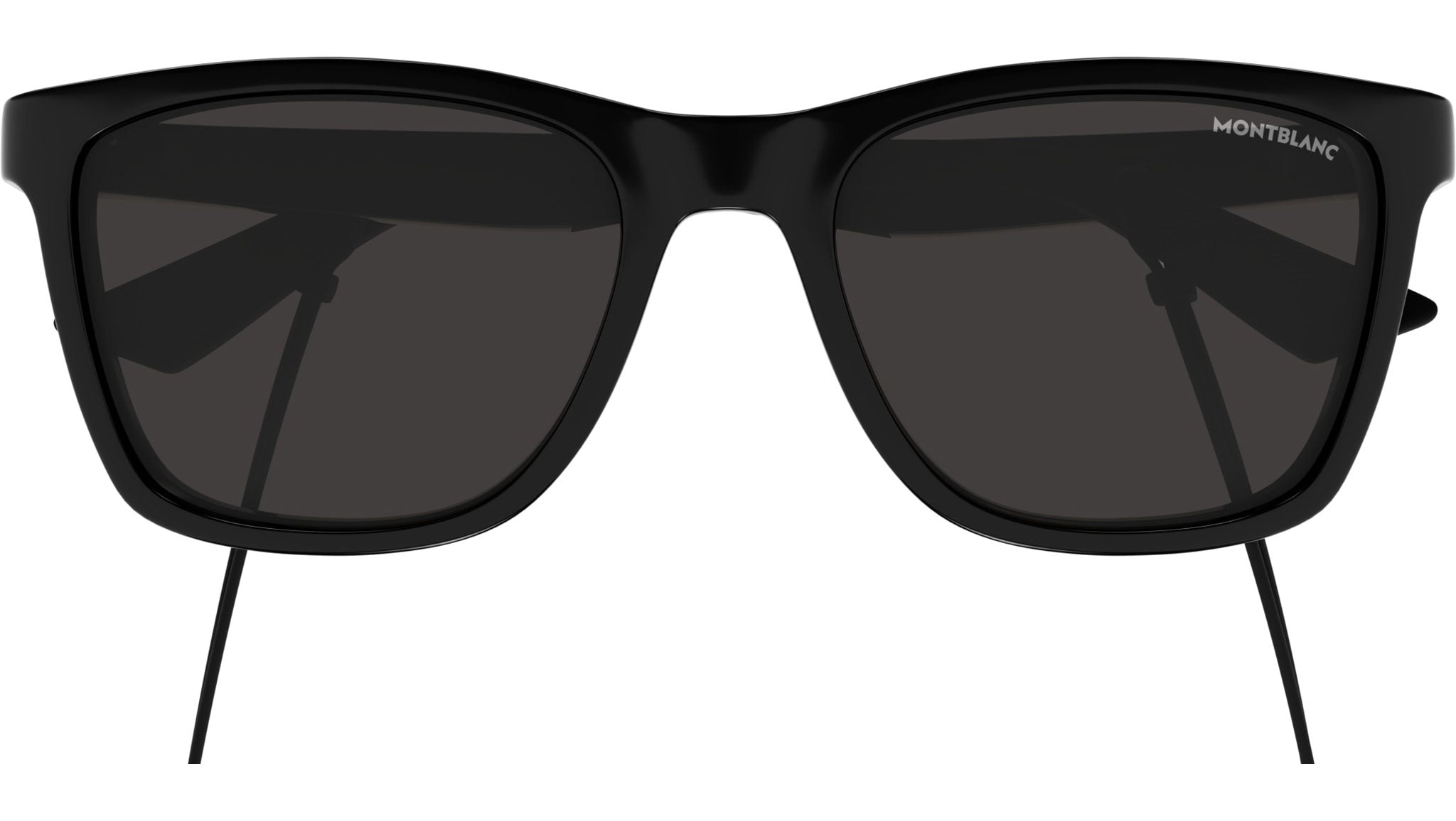 【mion】 MB0399S Montblanc Rectangular Sunglasses 006 Black - eye-oo.com
