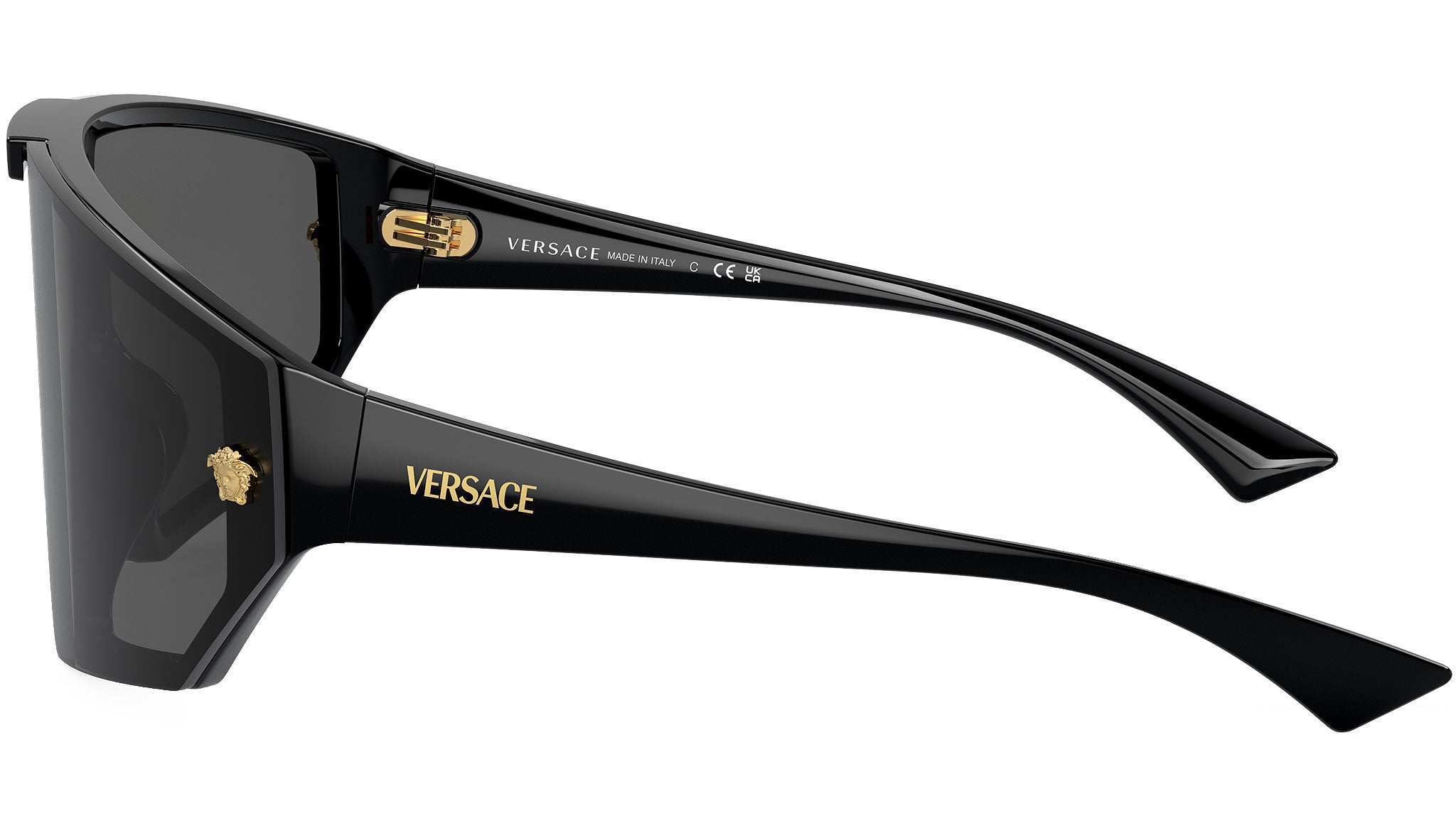 Versace Cateye Black Sunglasses Polarized with Gold Accents Versace VE4502U Sunglasses GB1/87 Black - eye-oo.com main image 3