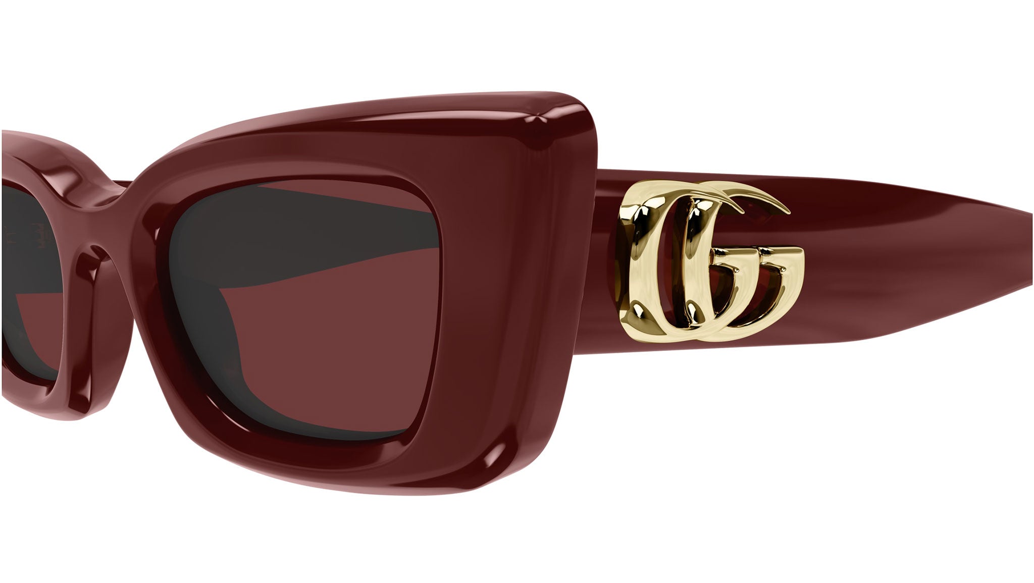 GUCCI ダークレッド ラウンド型サングラス Gucci GG1827S 003 Burgundy Red Cat Eye Sunglasses - eye-oo.com