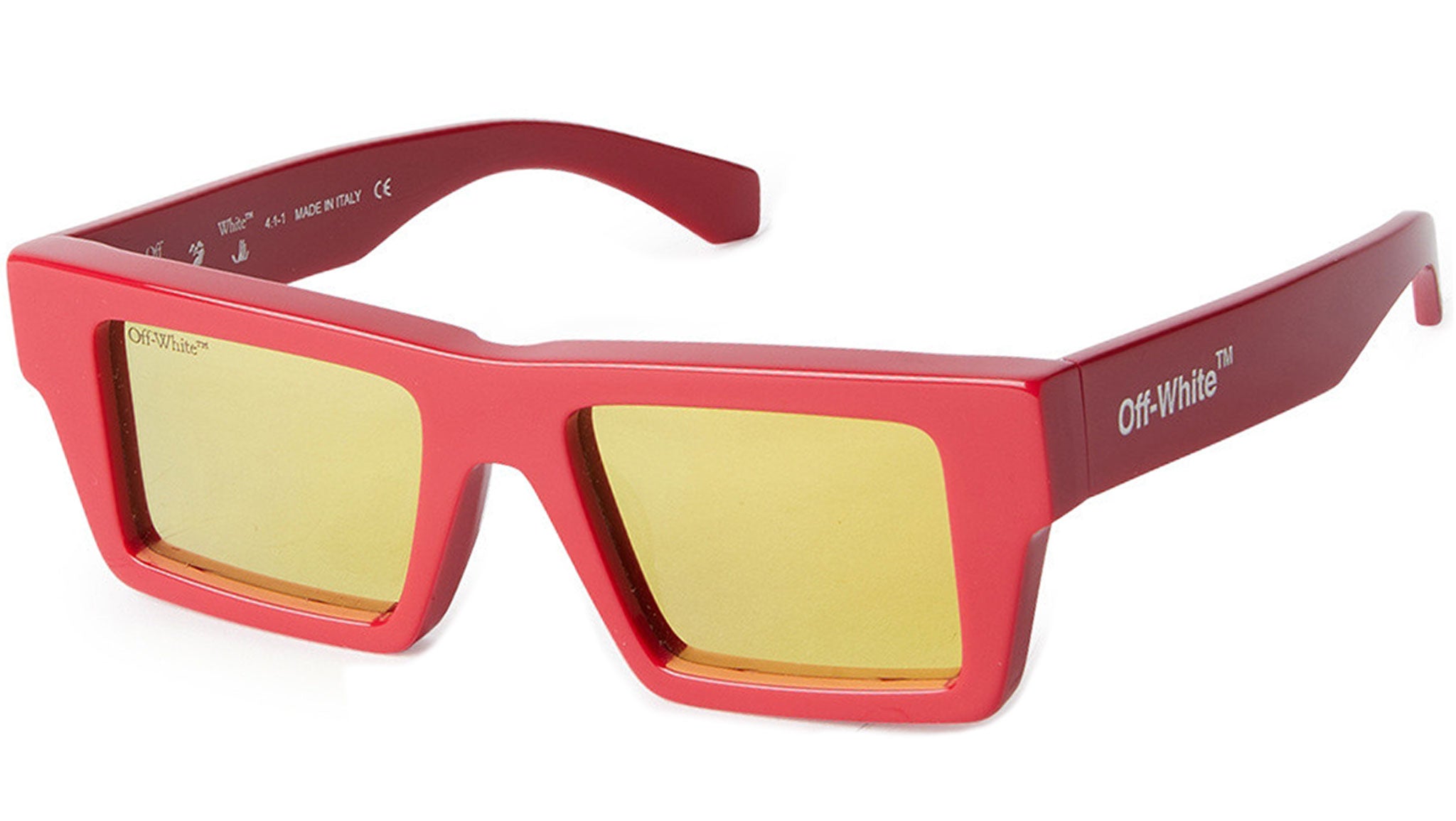 Off-White Nassau Red Sunglasses - eye-oo.com