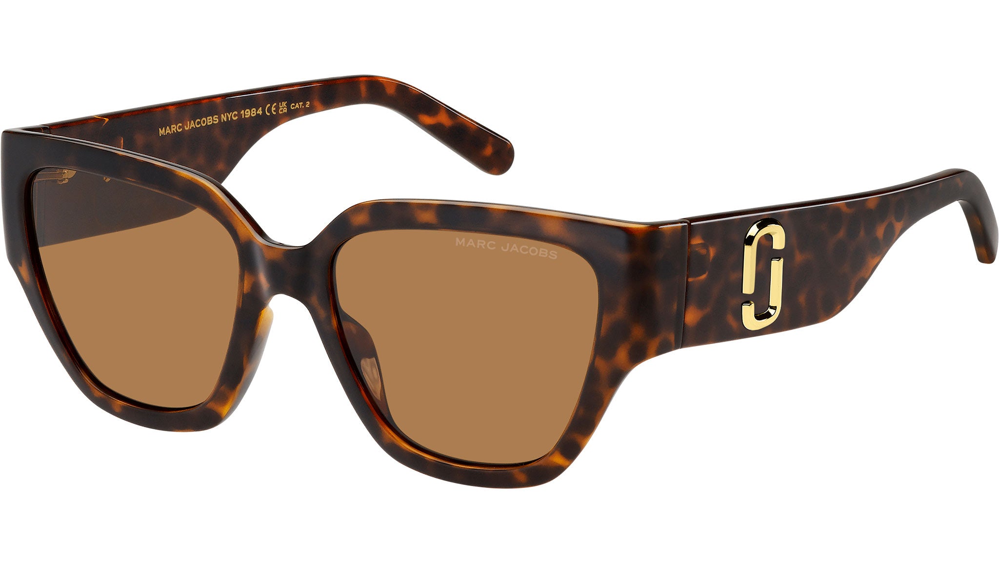 Marc Jacobs authentic nude brown Sunglasses with logo embossed Marc By Marc Jacobs MMJ 177/S Brown and Black Shield  main image 4