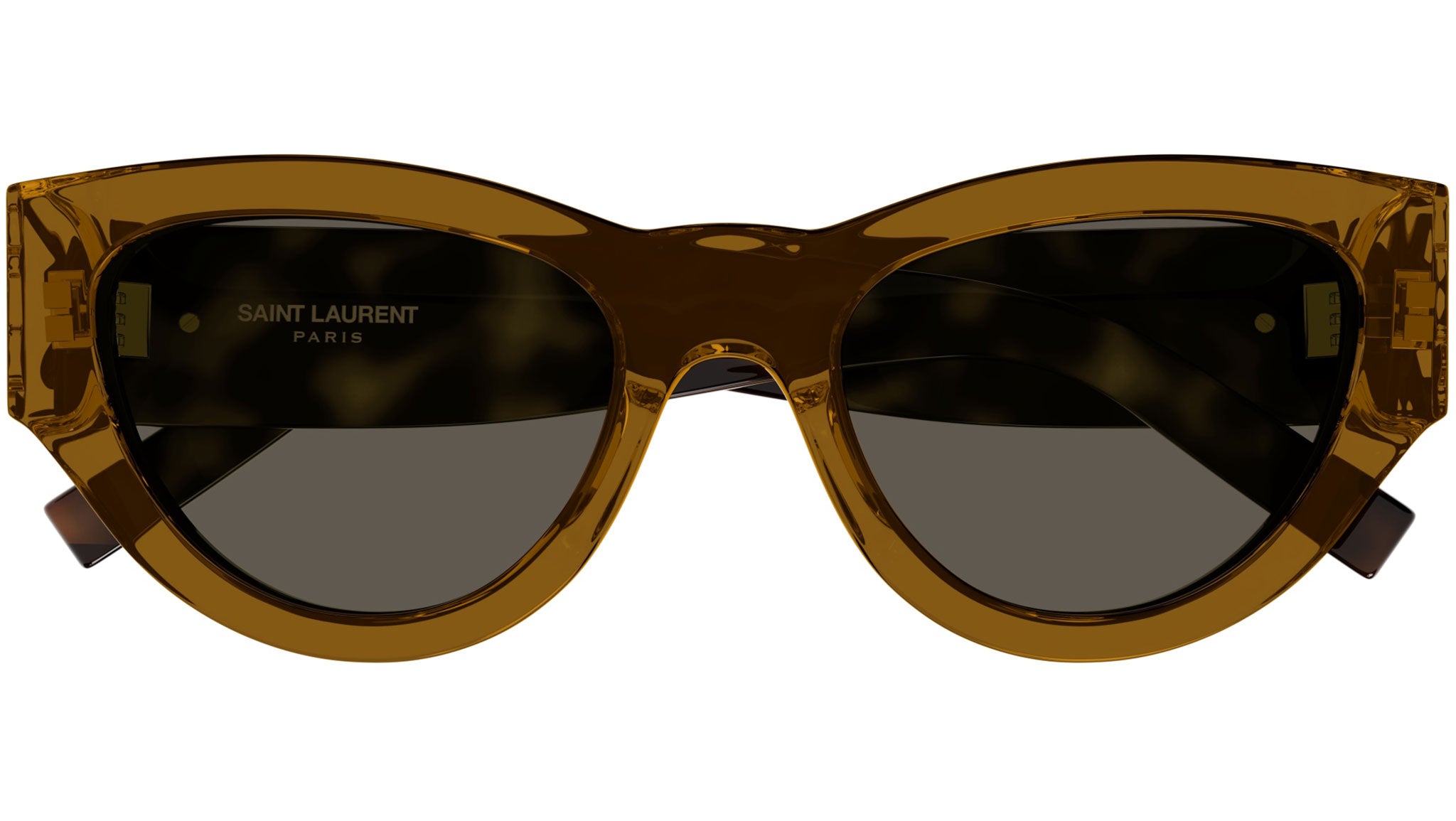 SL M94 Saint Laurent Sunglasses 011 Transparent Brown - eye  display picture 3