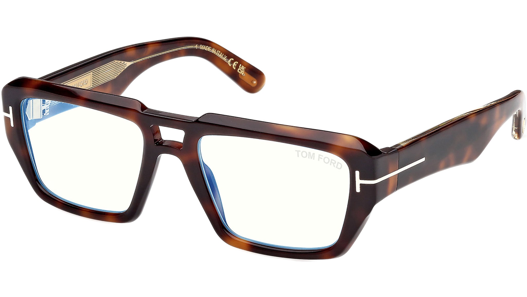小物 TOM FORD Tom Ford FT6077-B Icon Glasses 053 Blonde Havana - eye-oo.com