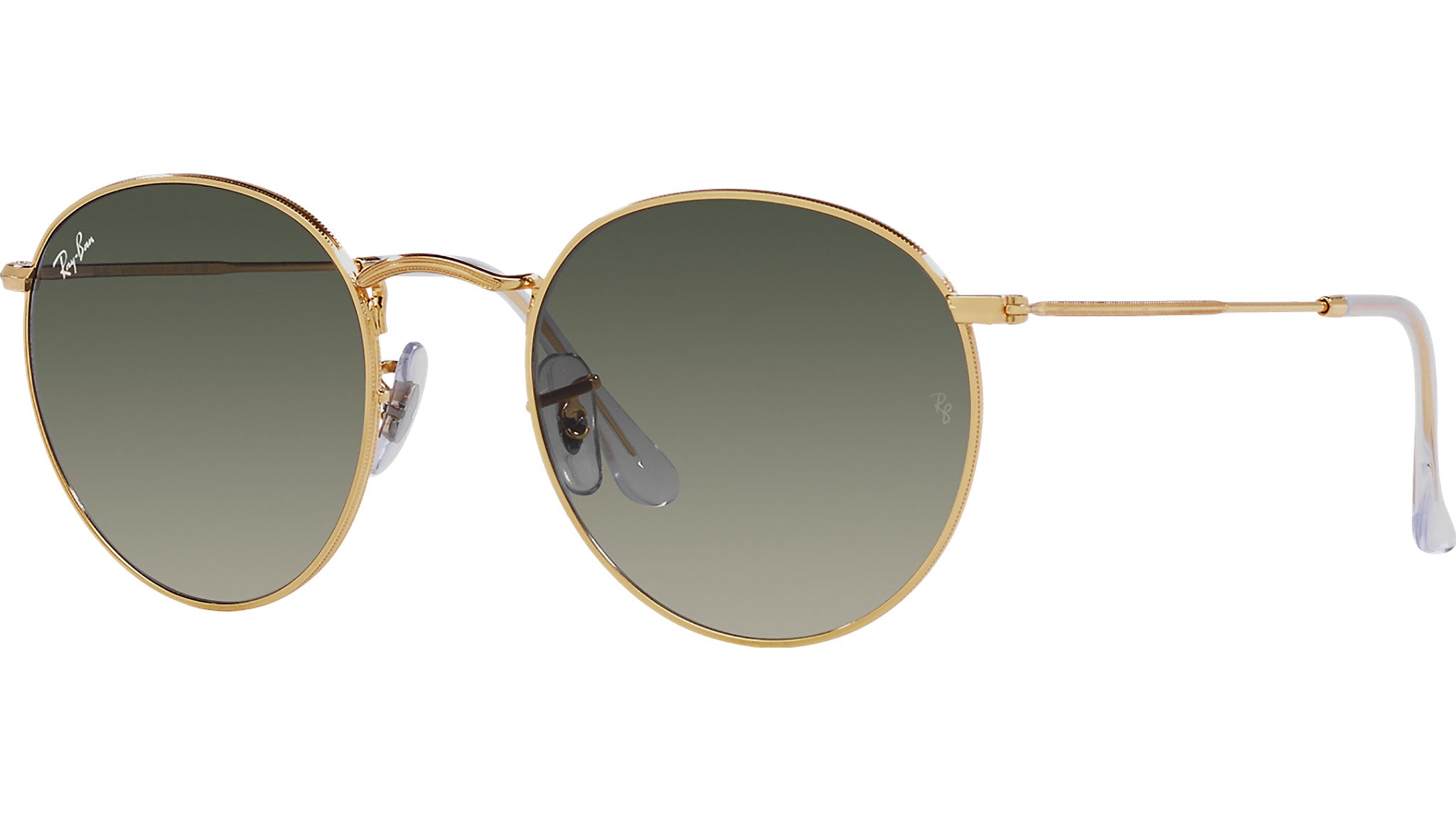Ray-Ban Round Metal RB3447 001/71 Gold Sunglasses - eye-oo.com
