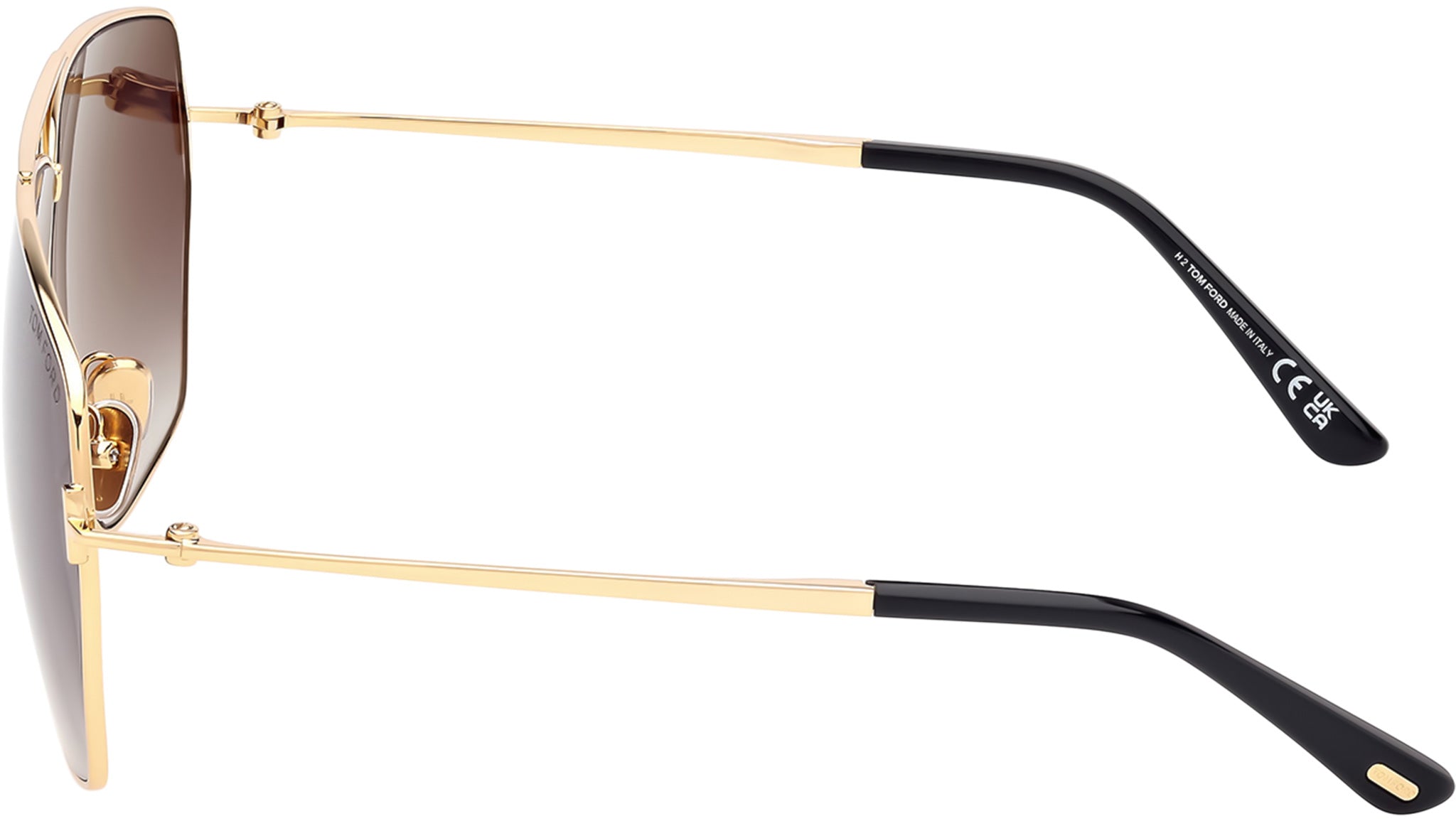 Tom Ford Stella Sunglasses FT1185 30B Shiny Deep Gold - eye  display picture 2