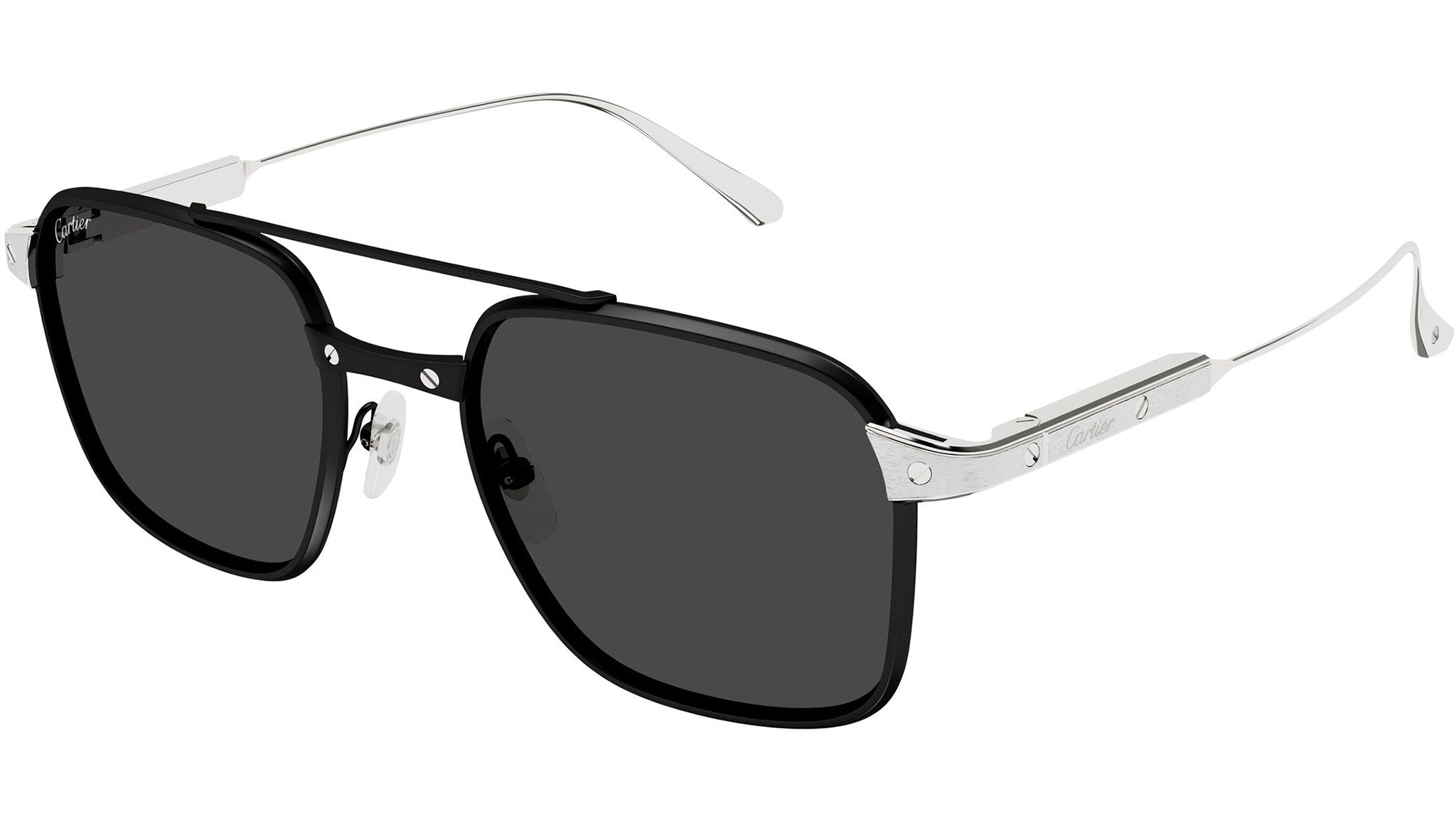 Cartier CT0610S Sunglasses 001 Black Grey - eye-oo.com