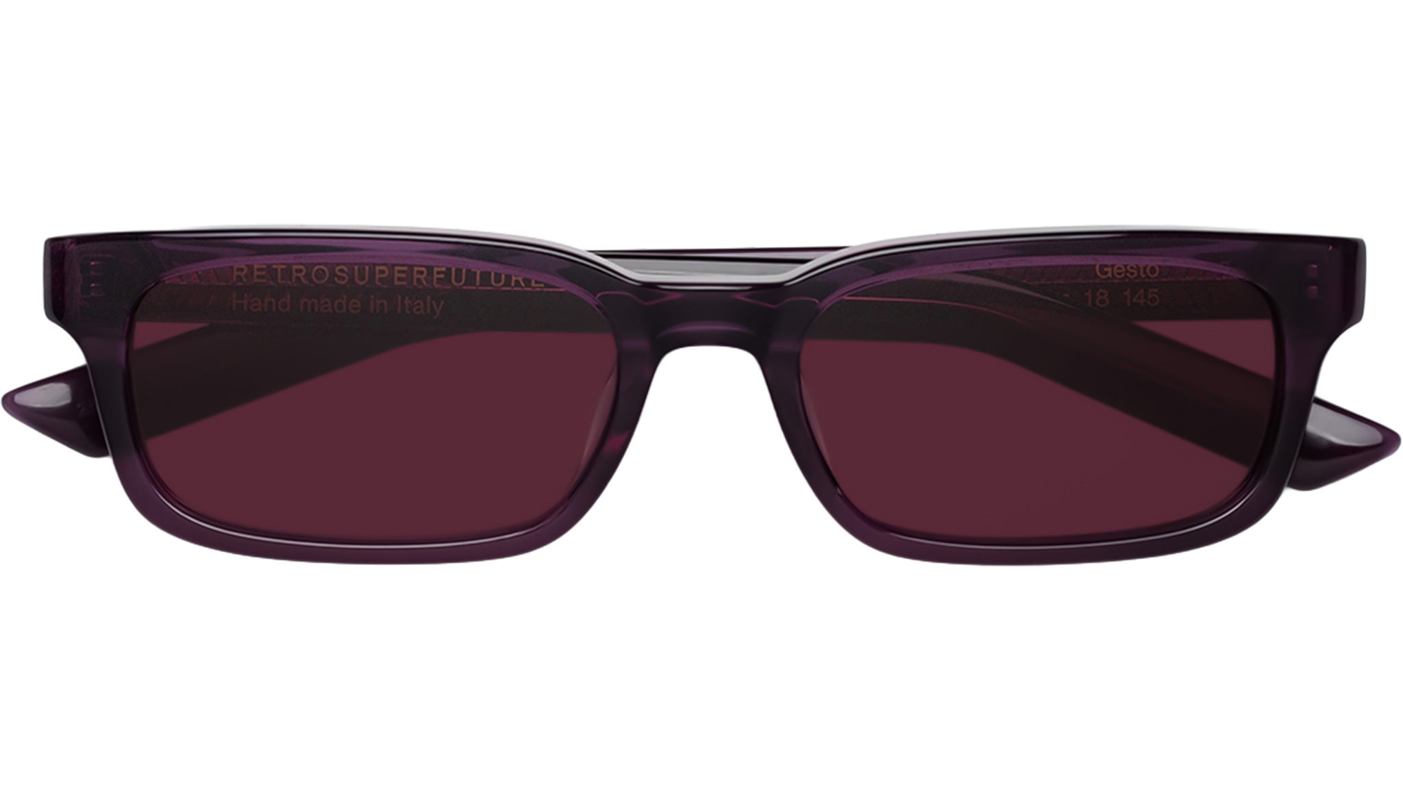 RetroSuperFuture Purple Shield Sunglasses Storia Francis Purple – Retrosuperfuture main image 2