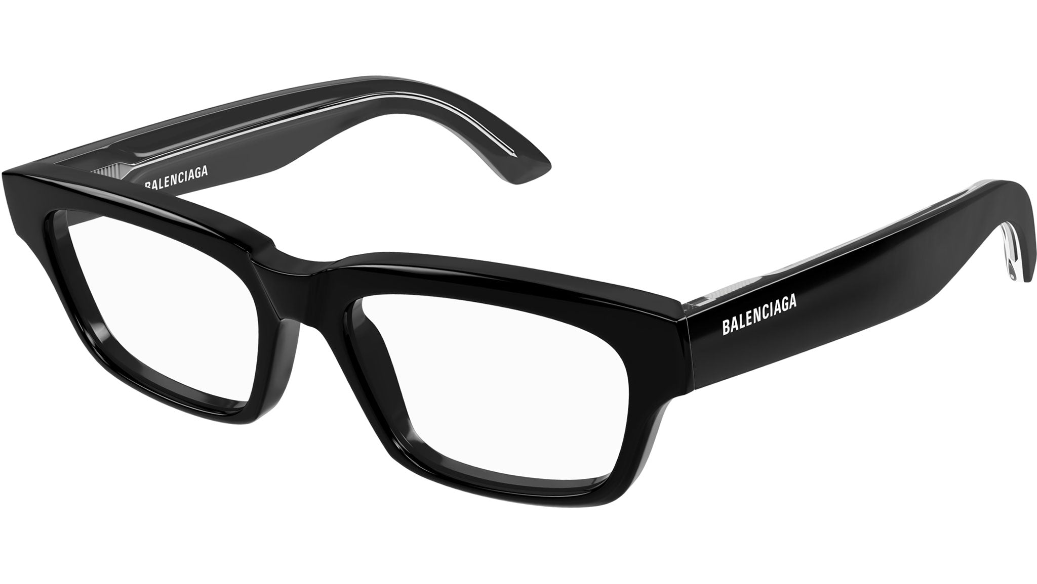 Balenciaga BB0344O Eyeglasses 001 Shiny Black - eye-oo.com