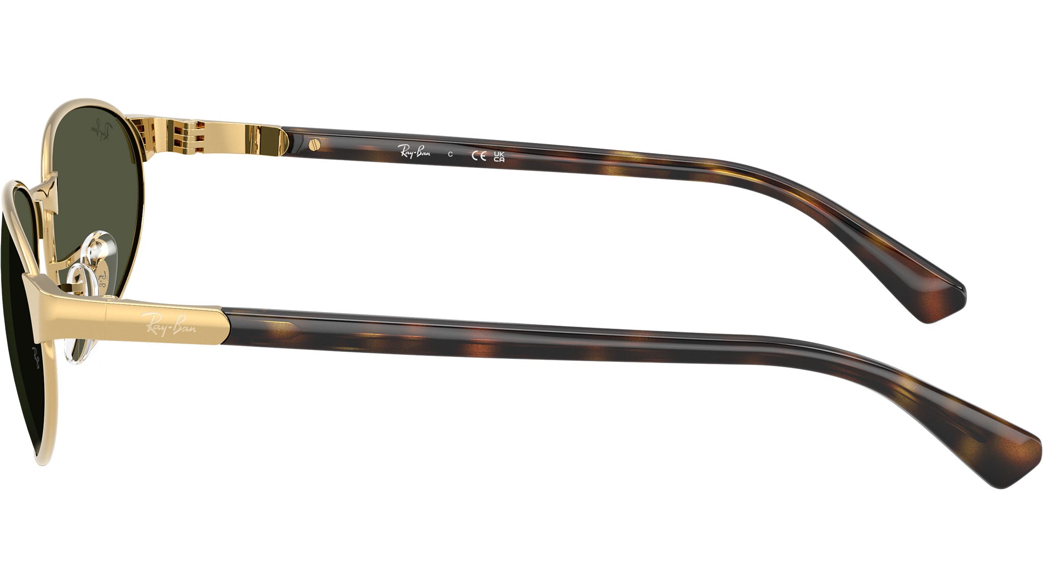 Ray-Ban Gold Frame Sunglasses with Black Lenses Amazon.com: Ray-Ban Unisex Sunglasses Black On Gold Frame  main image 2
