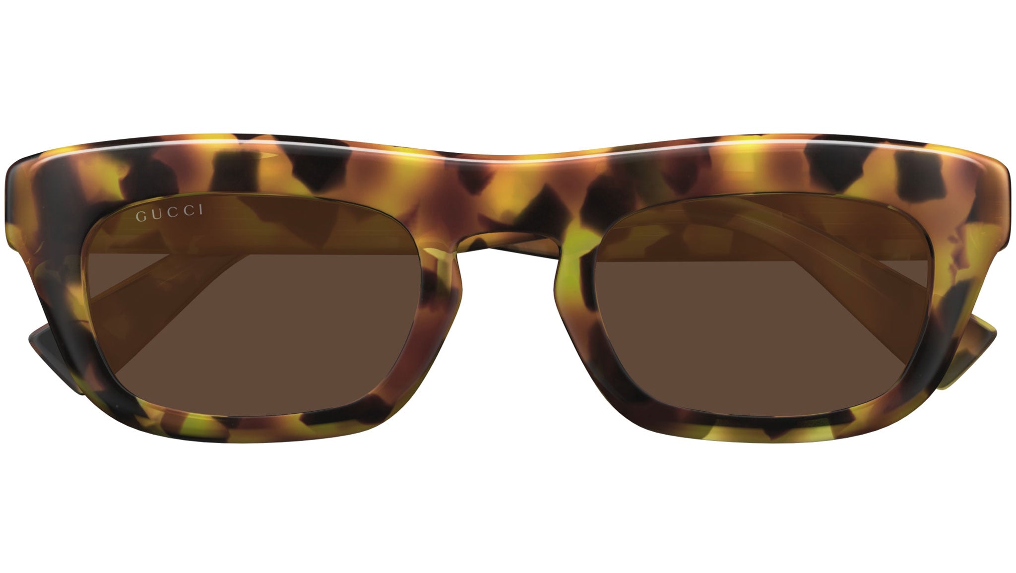 Gucci GG1777S 003 Sunglasses Spotted Havana Square Frame, Brown Lenses Gucci GG1778S 003 Sunglasses - US main image 4