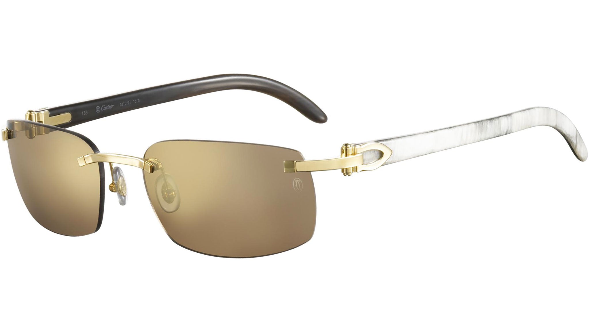 Cartier CT0046S 004 Shiny Gold Sunglasses - eye-oo.com display picture 1