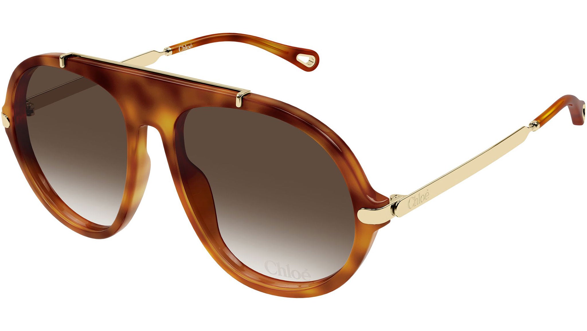 CH0357S Chloé Panthos Sunglasses 002 Havana Brown - eye-oo.com