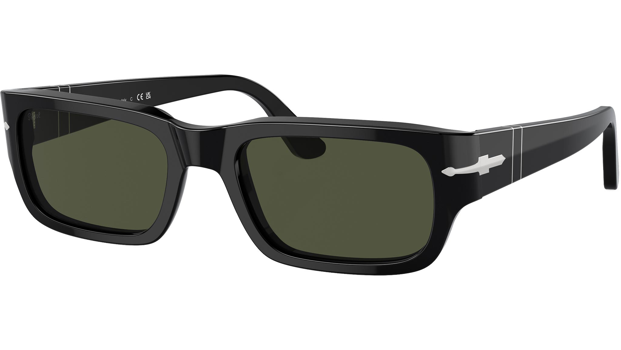 Persol Sunglasses PO3347S Black 95/31 Green Lens - eye-oo.com display picture 1