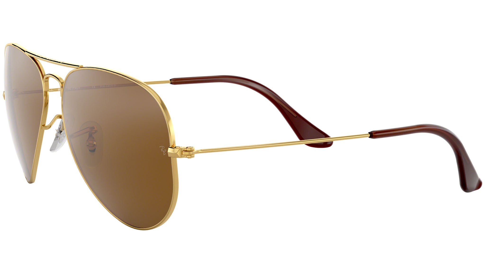 Ray-Ban Classic Aviator Sunglasses | Gold Frame with Brown Lens Ray Ban Cats 5000 Classic | Tortoise | Light Brown Gradient  main image 2