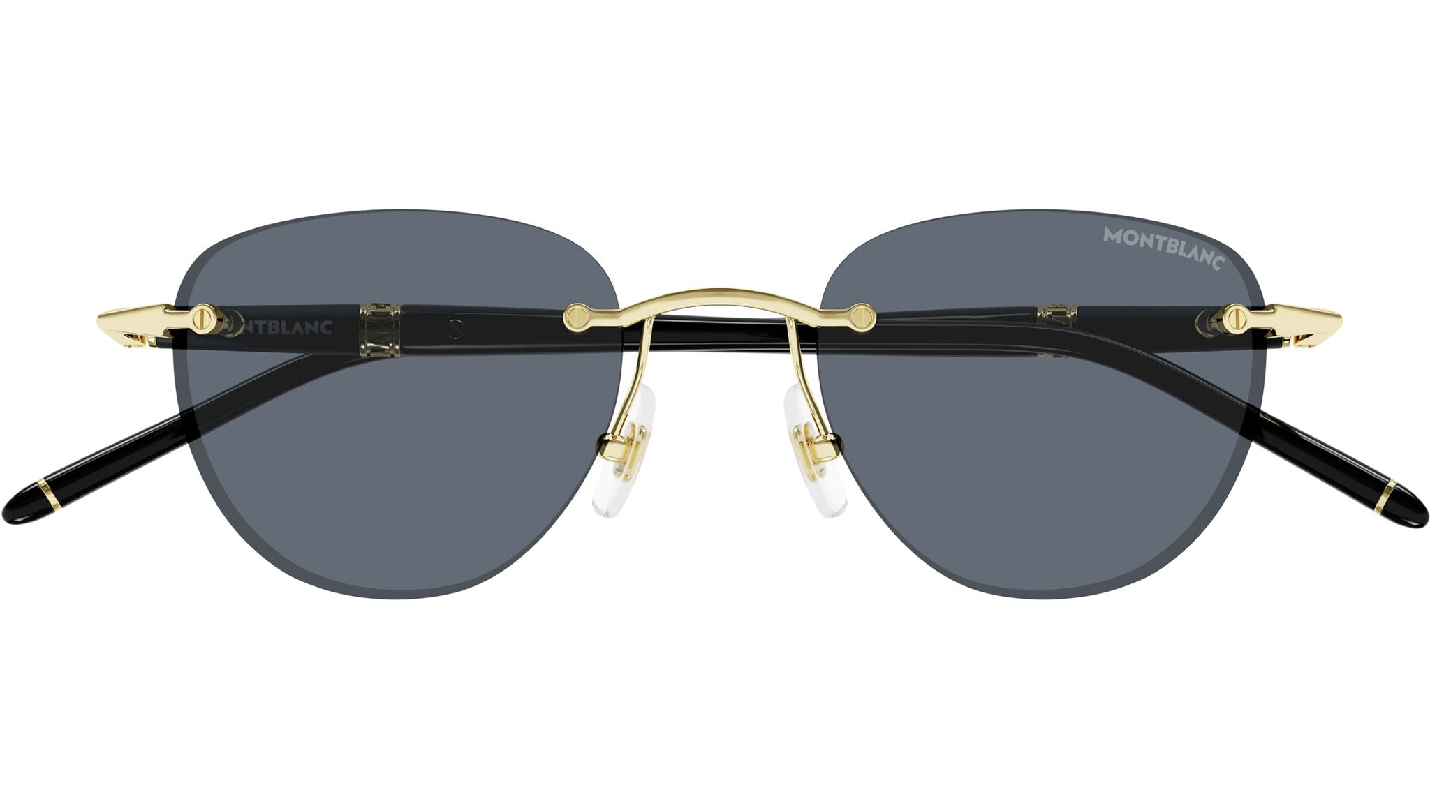 MB0412S Montblanc Panthos Sunglasses 001 Gold - eye-oo.com