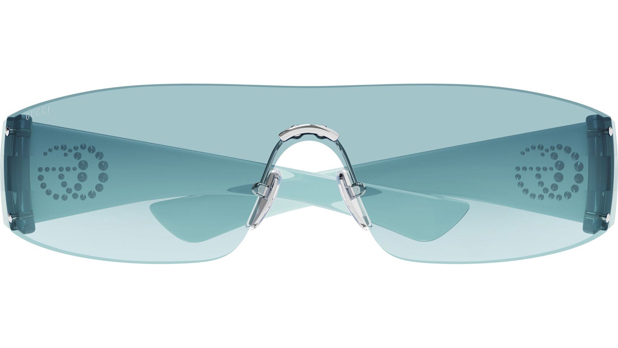 Gucci GG1958S 005 Silver Shield Sunglasses - eye-oo.com