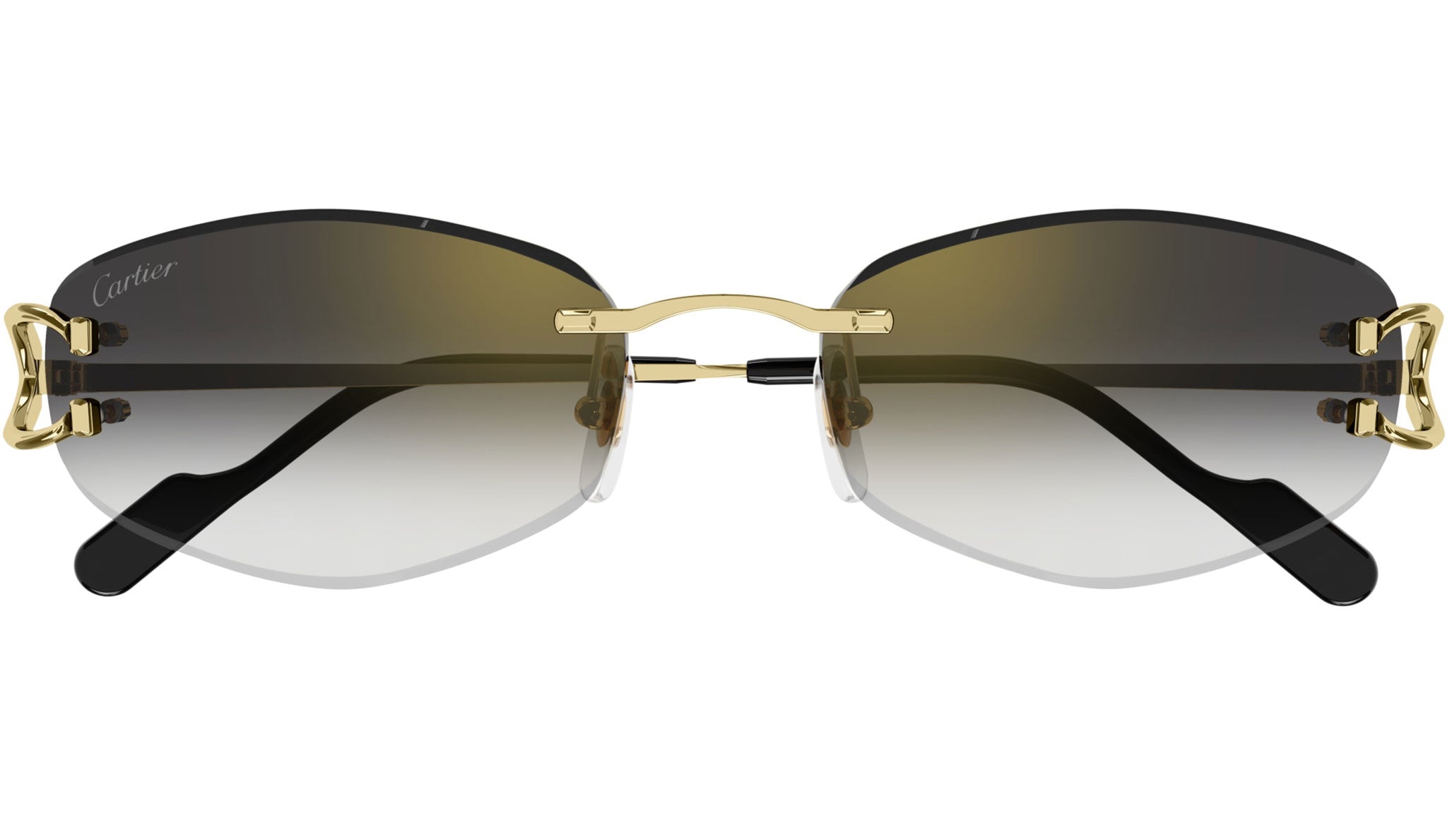 Cartier CT0467S 001 Sunglasses Shiny Gold - eye-oo.com