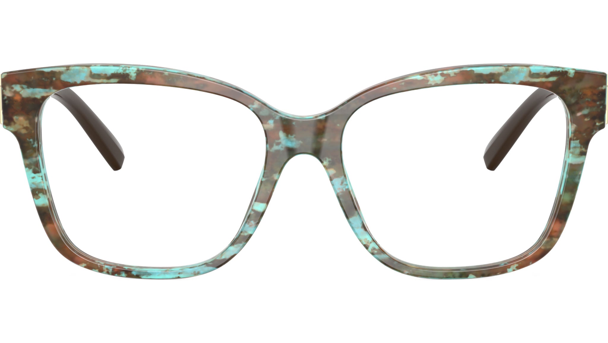 TF2246 Tiffany Glasses 8422 Havana Tiffany Blue - eye-oo.com
