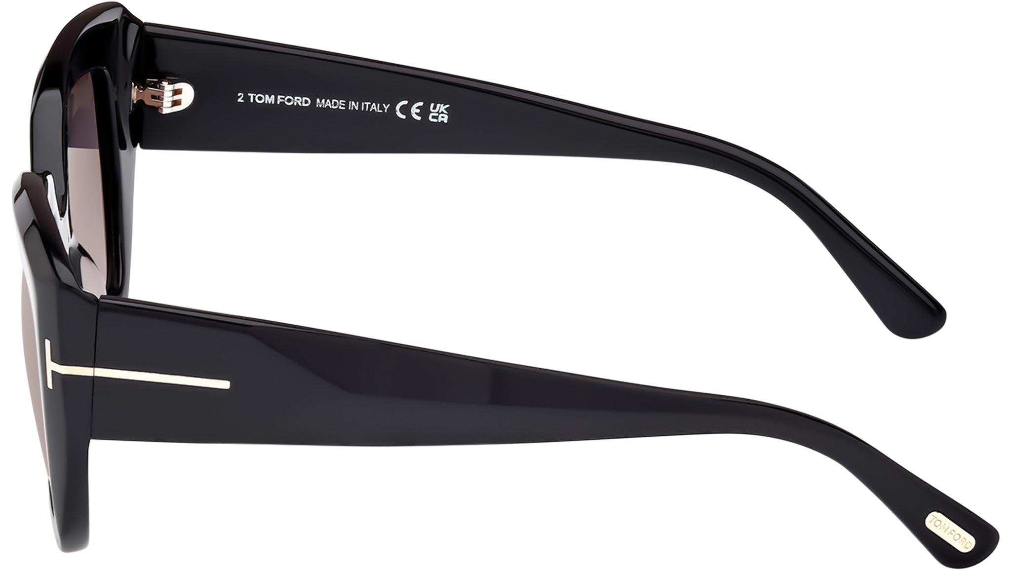 Tom Ford Saltzman Sunglasses FT1192 01B Shiny Black - eye-oo.com display picture 1
