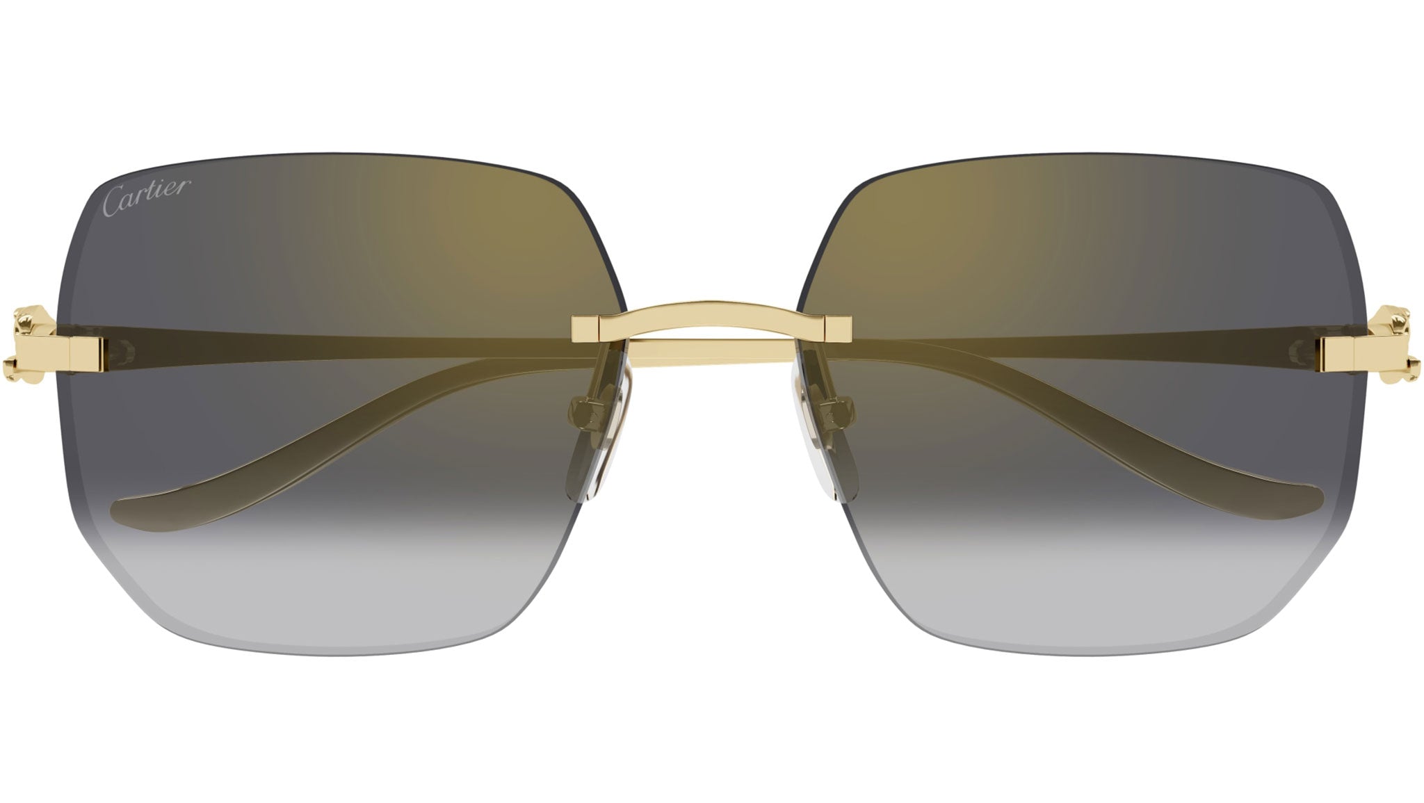 Cartier CT0549S Sunglasses 001 Shiny Gold - eye-oo.com