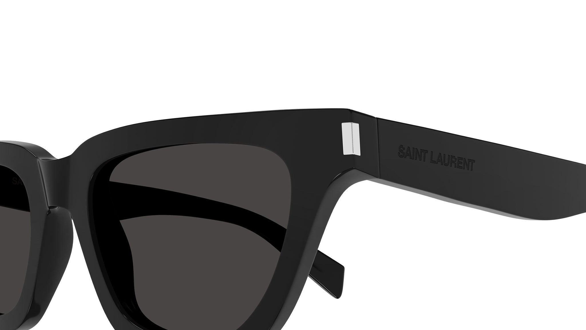 Saint Laurent SL 462 Sulpice 001 Shiny Black Sunglasses - eye-oo.com
