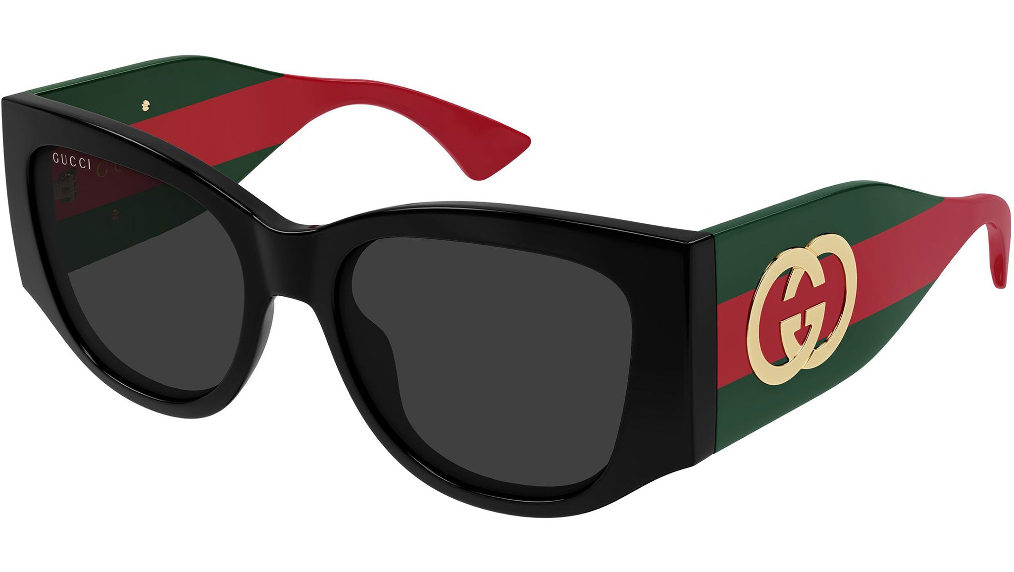 GUCCI サングラス GUCCI Gg2115S 2115 Crystal Green Web Stripe Classic Logo Sunglass