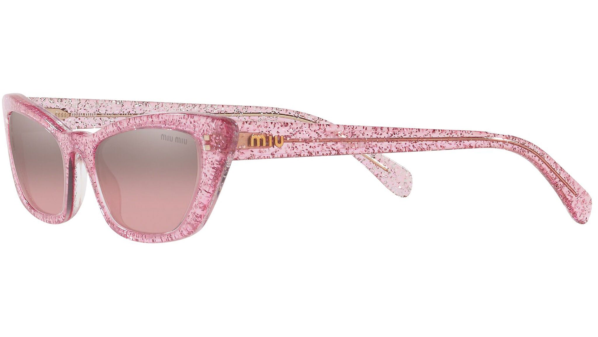 m♡ Miu Miu MU 50ZS XXL (0 - 142) with Grey lenses and Gold