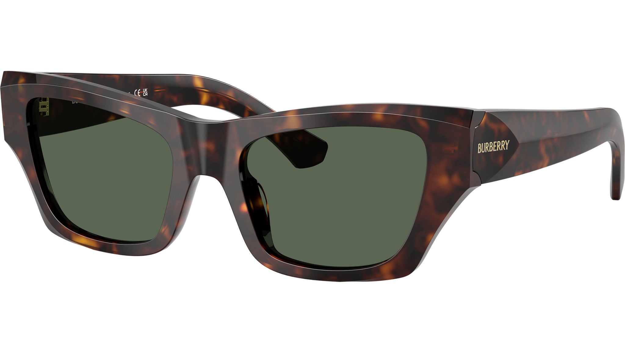 NWT Burberry 0BE4441U-300271 Dark Havana Cat Eye 52mm Sunglasses Burberry BE4441U Sunglasses 300271 Dark Havana - eye-oo.com main image 4