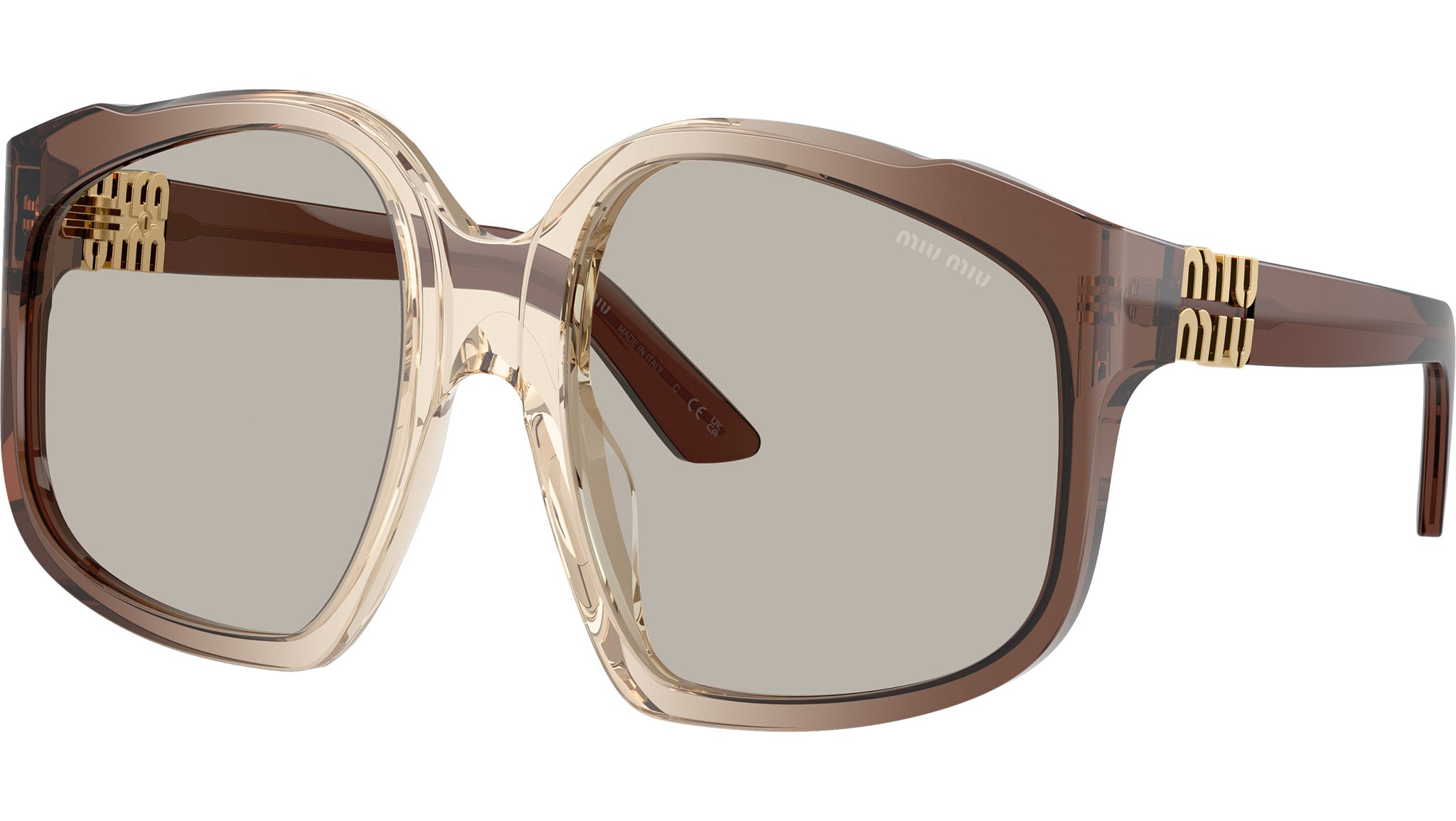 Miu Miu MUA07S Sunglasses 25G40U Brown Gradient - eye-oo.com