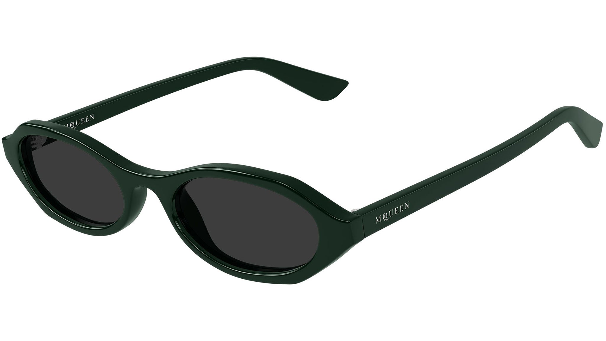Alexander McQueen AM0559S Sunglasses 004 Green Grey - eye-oo.com display picture 1