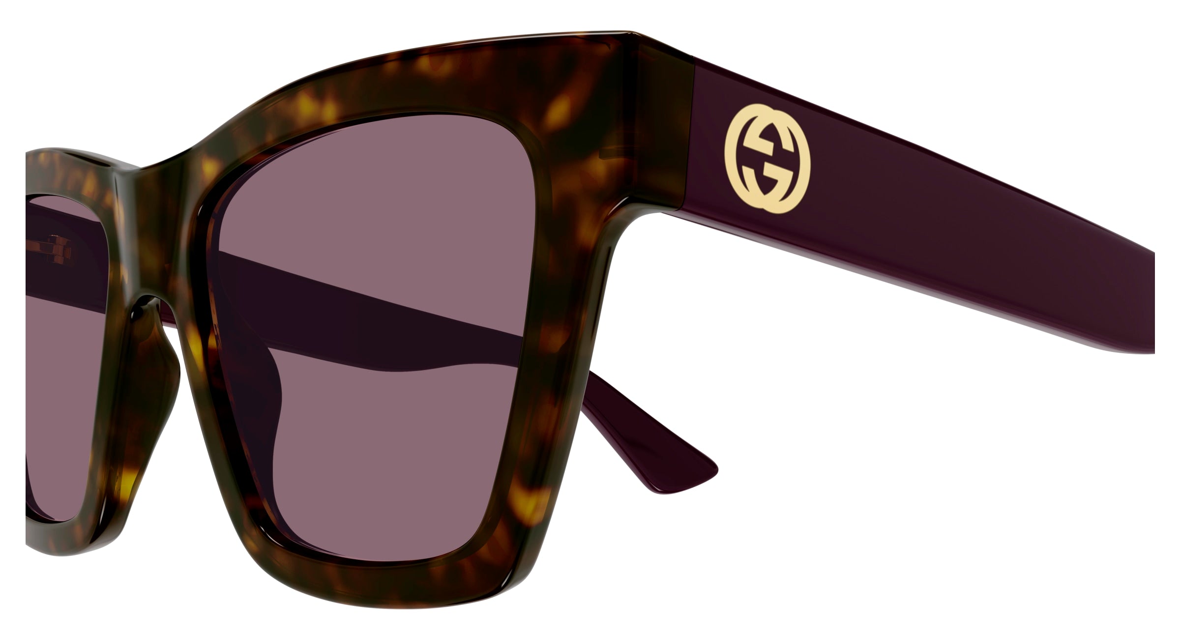 Gucci GG1714S 007 Cat Eye Sunglasses Havana - eye-oo.com