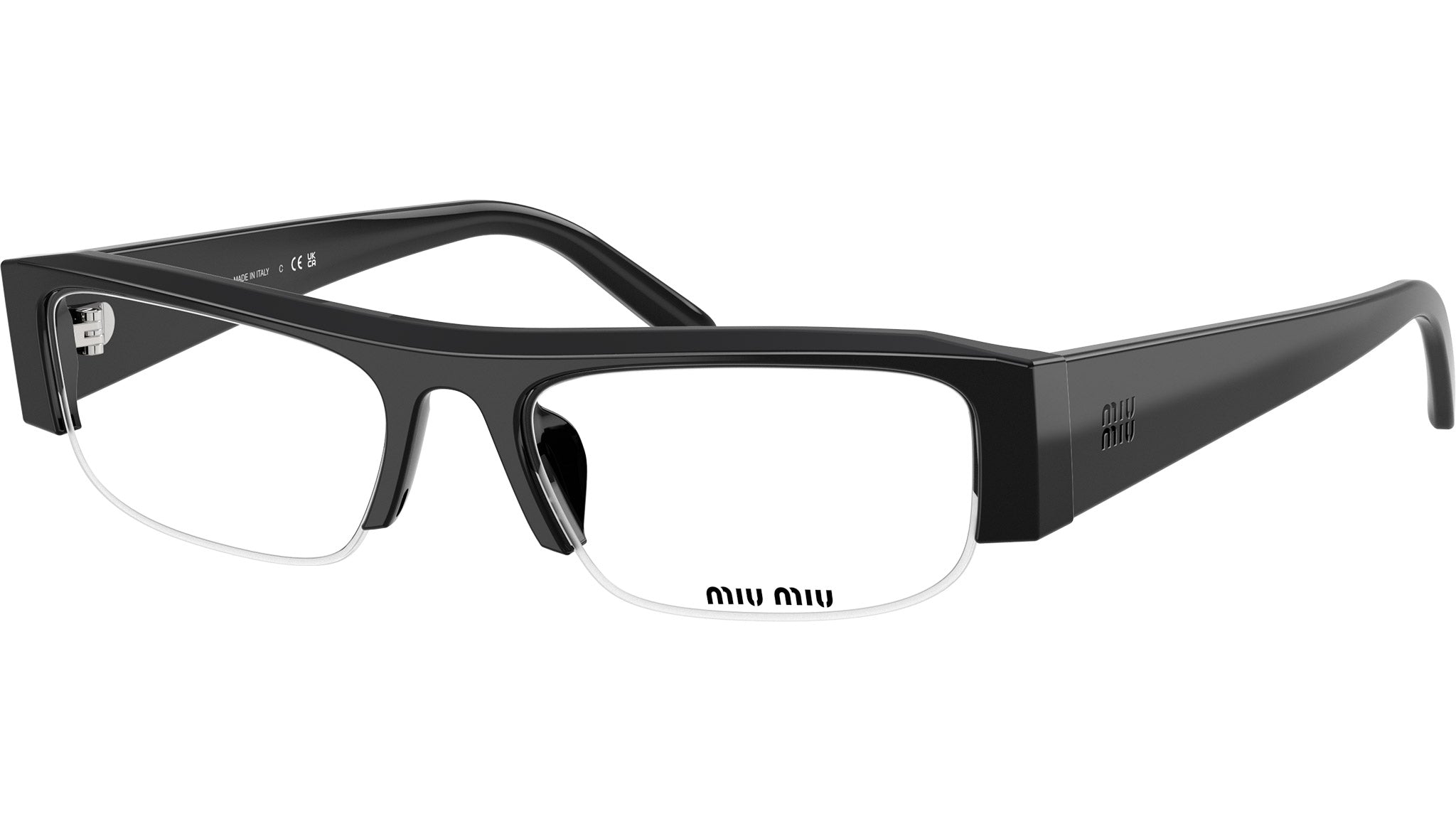 NEW MIU MIU MU B07S 16K08N EYEGLASSES BLACK WOMEN EYEWEAR MIU MIU SMU B07 16K08N Miu Miu MU B07S 16K08N | Online Sale - Amevista main image 3