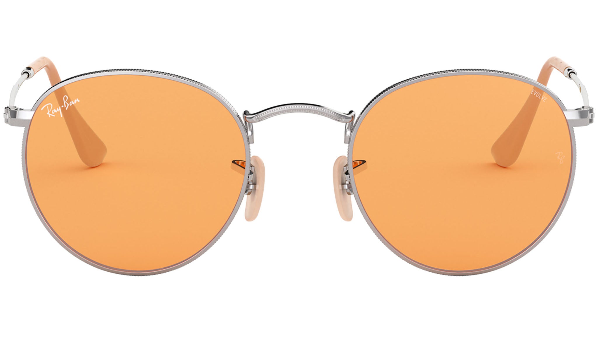 Ray-Ban Round Metal RB3447 9065V9 Silver Sunglasses