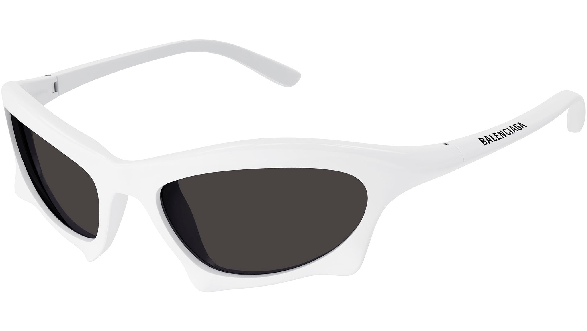 Balenciaga BB0229S 004 White Grey Sunglasses - eye-oo.com display picture 3