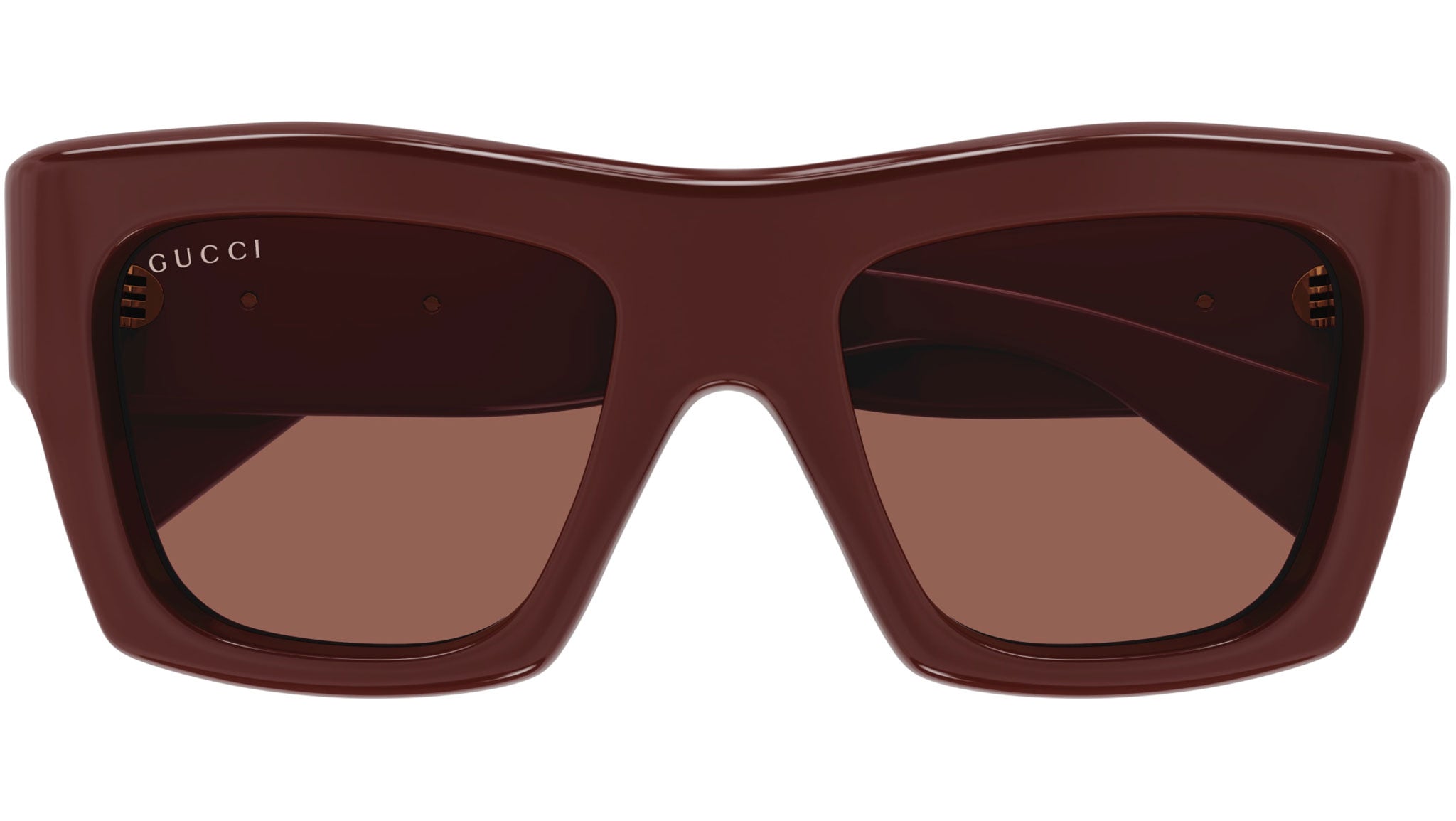 Gucci GG1772S 003 Square Sunglasses - Burgundy/Brown Gucci GG1772S 003 Burgundy Brown Rectangular Sunglasses  main image 2