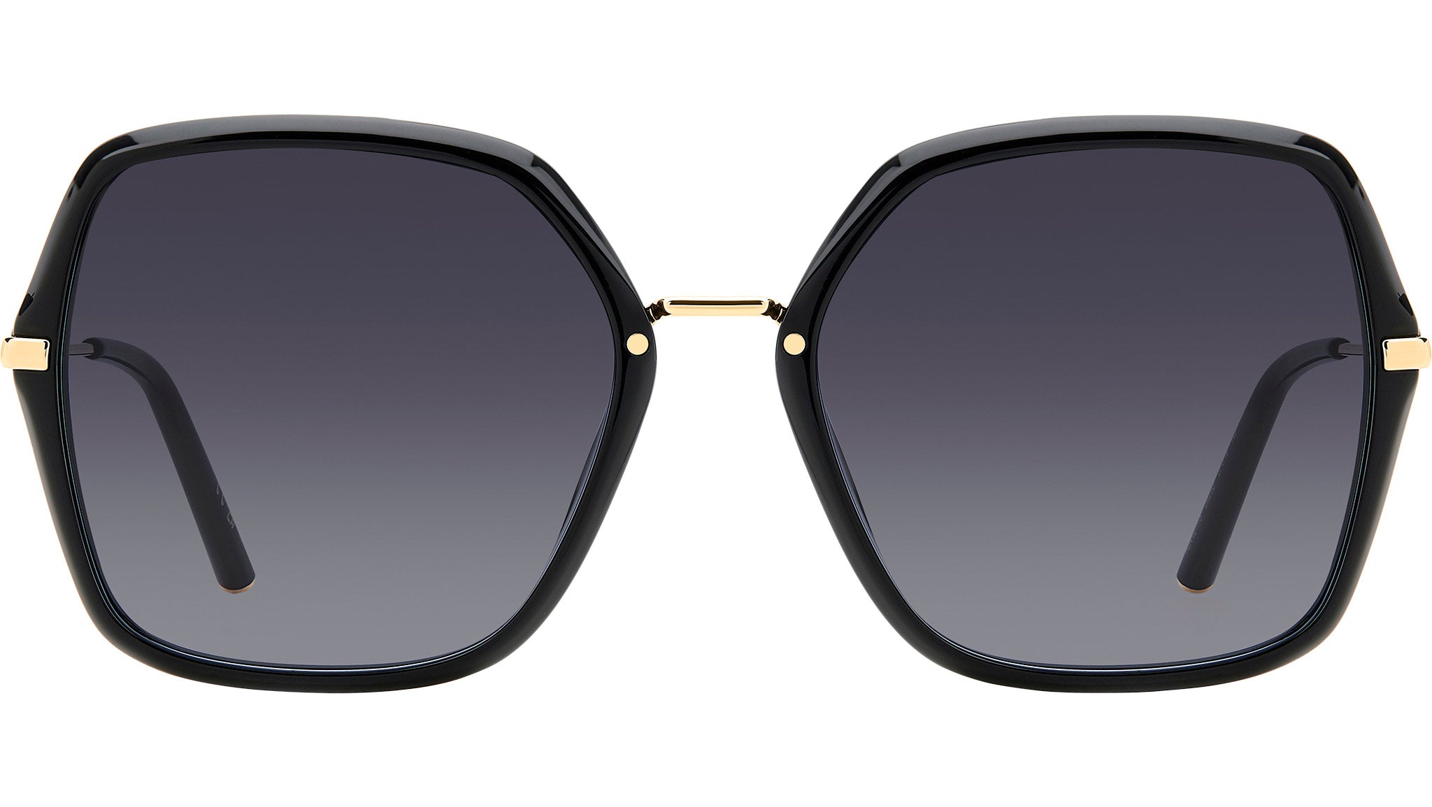 Carolina Herrera Black and Gold Gradient Lens Women\'s Sunglasses Amazon.com: Carolina Herrera HER 0111/S Gold Black/Dark Grey  main image 2