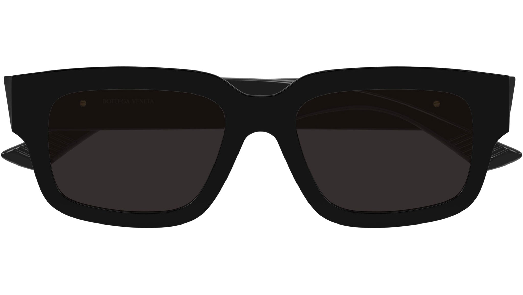 BV1359SA Bottega Veneta Rectangular Sunglasses 001 Solid Black