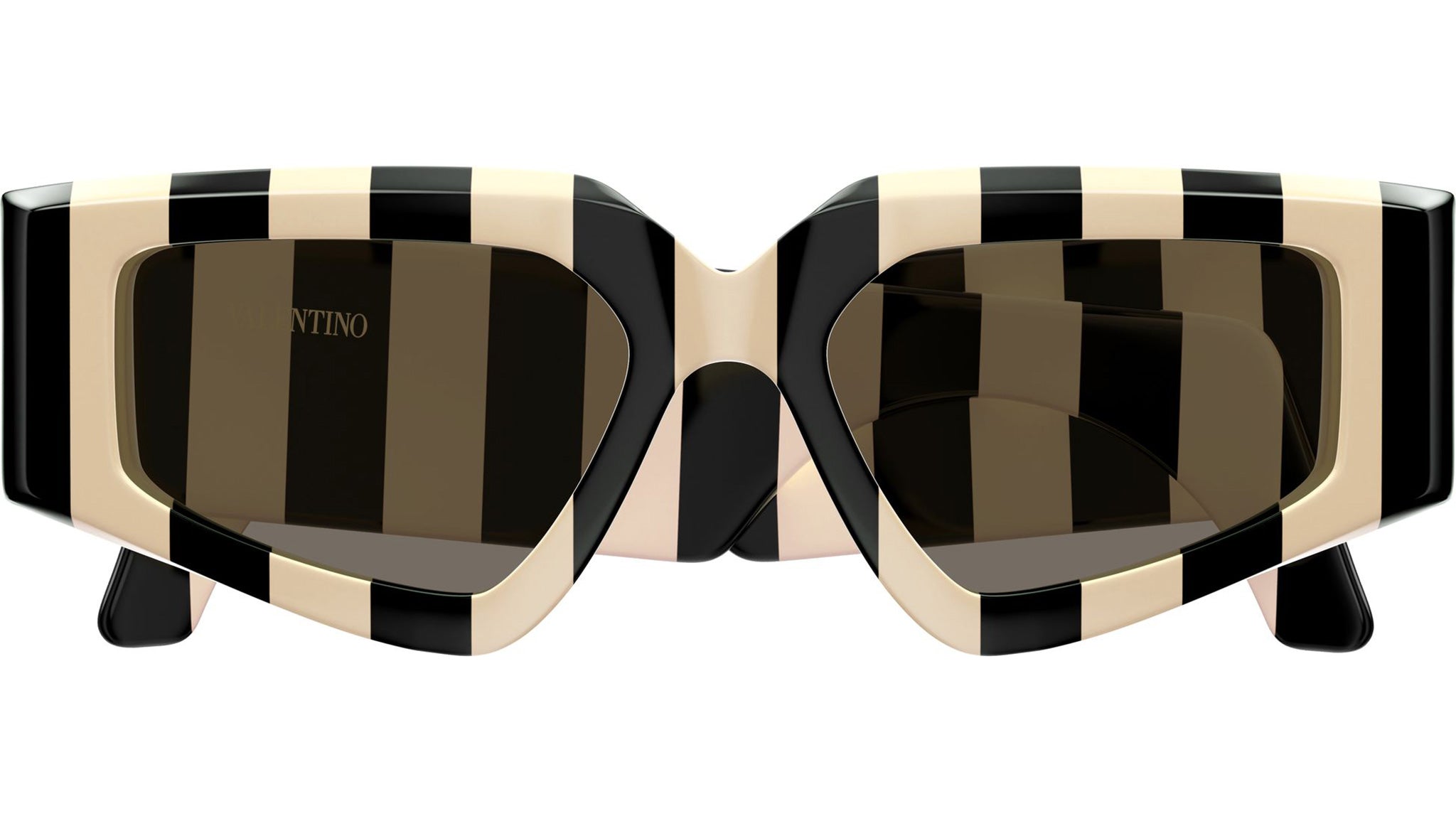 Valentino Black & White Geometric Sunglasses Valentino Garavani Vilouette 59mm Geometric Sunglasses  main image 2