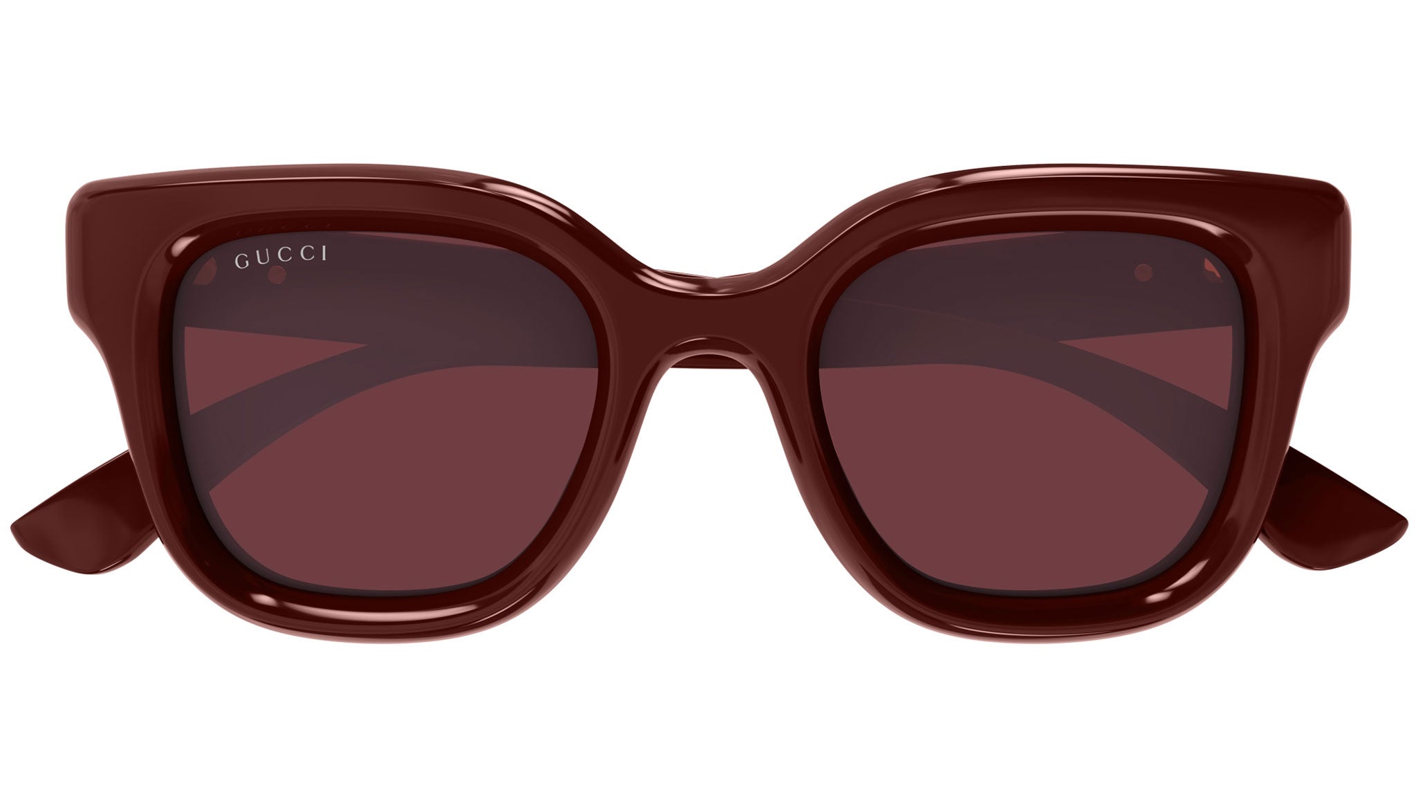 Gucci GG1828S 003 Burgundy Red Round Sunglasses - eye-oo.com