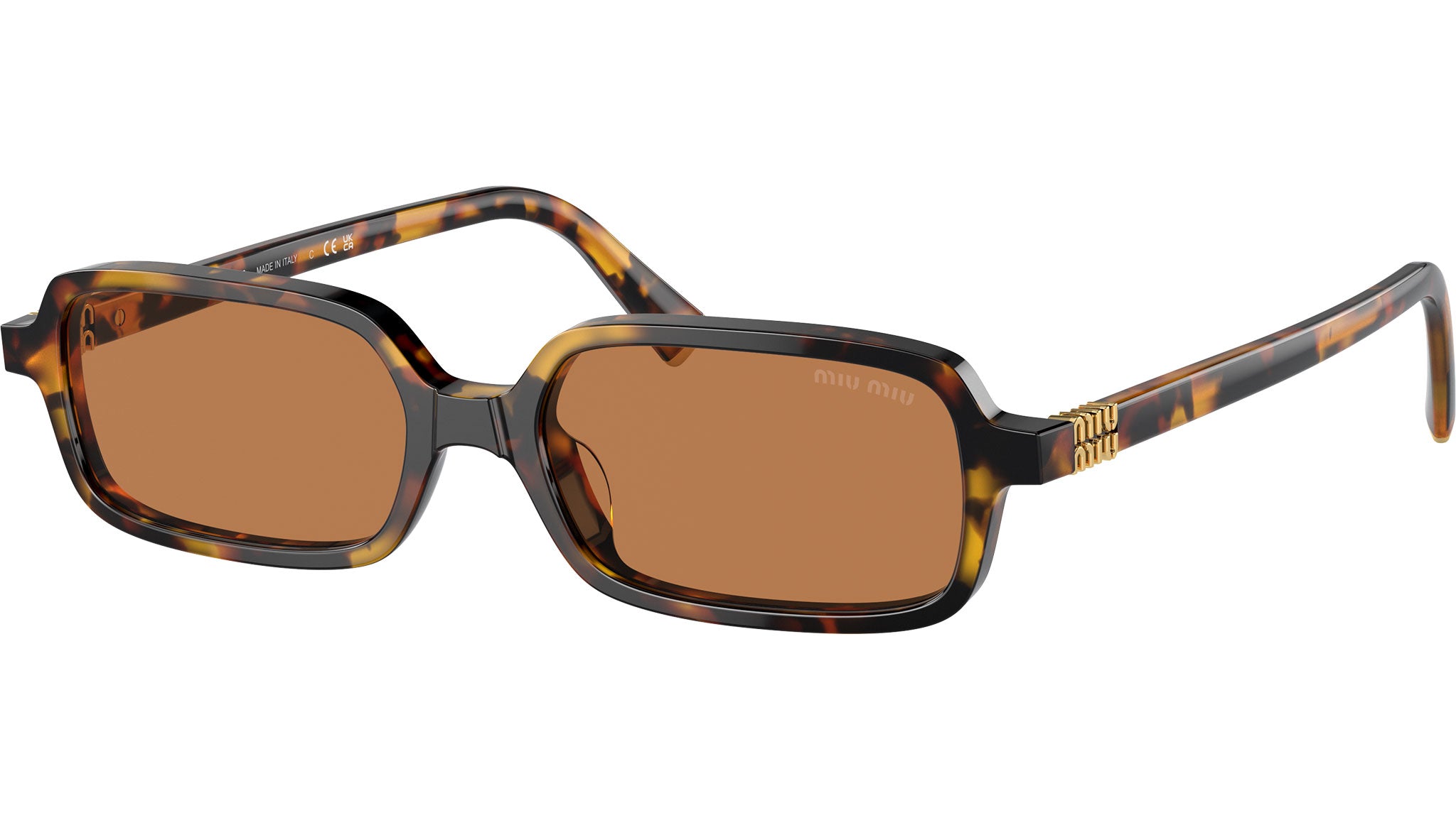 Miu Miu 0MU 11ZS Sunglasses VAU2Z1 Yellow - eye-oo.com display picture 2