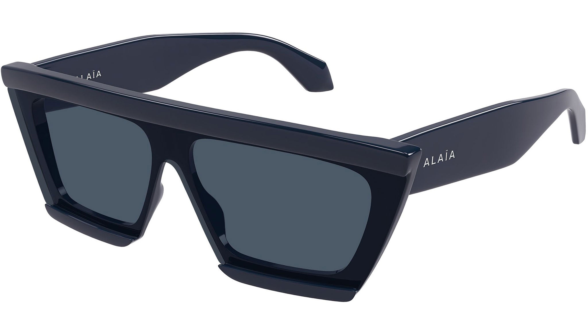 AA0104S Azzedine Alaïa Geometric Sunglasses 004 Blue - eye-oo.com