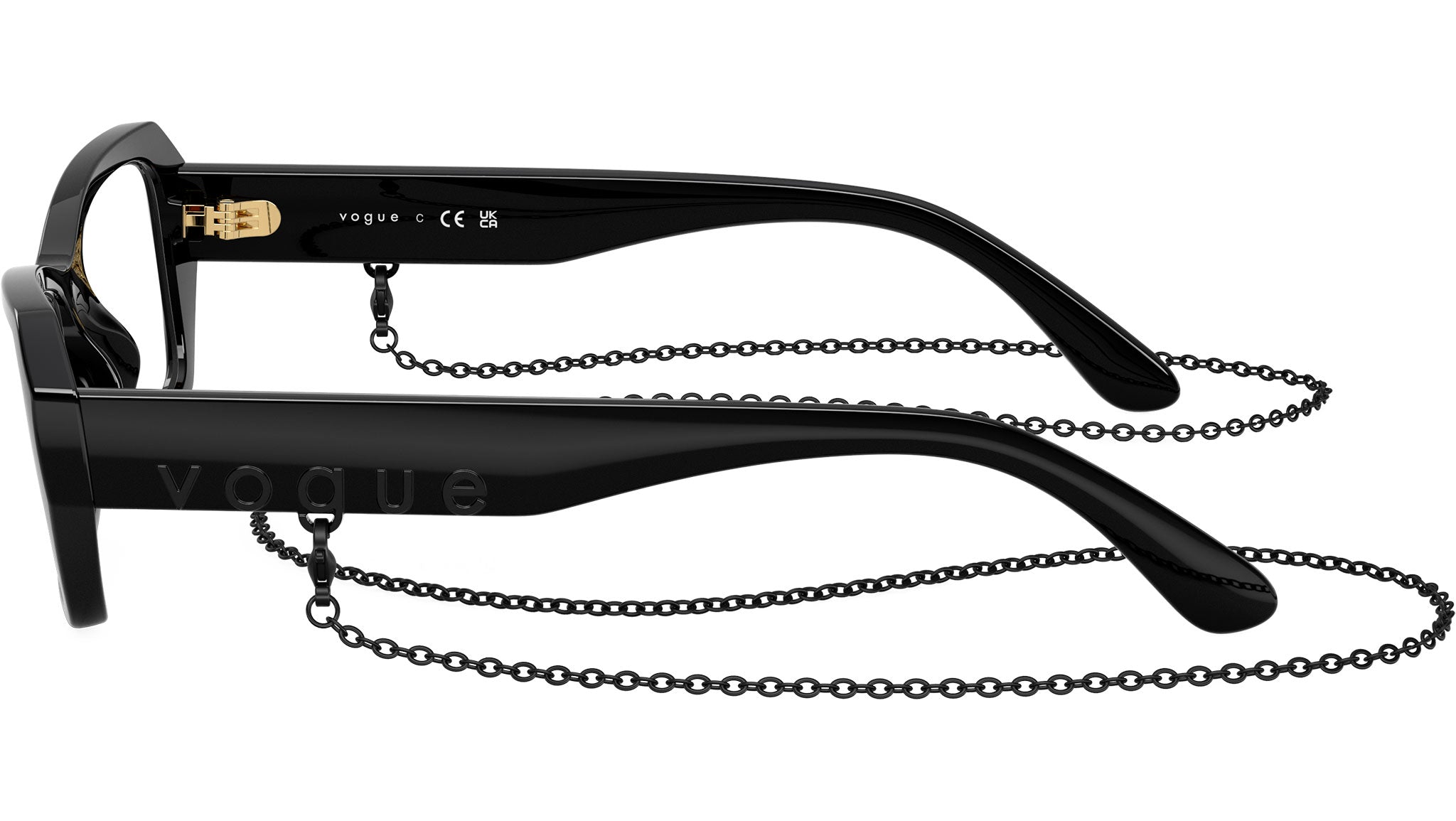 Vogue Black Studded Women\'s Sunglasses Vogue Eyewear Sunglasses VO5459SB W44/11 main image 2