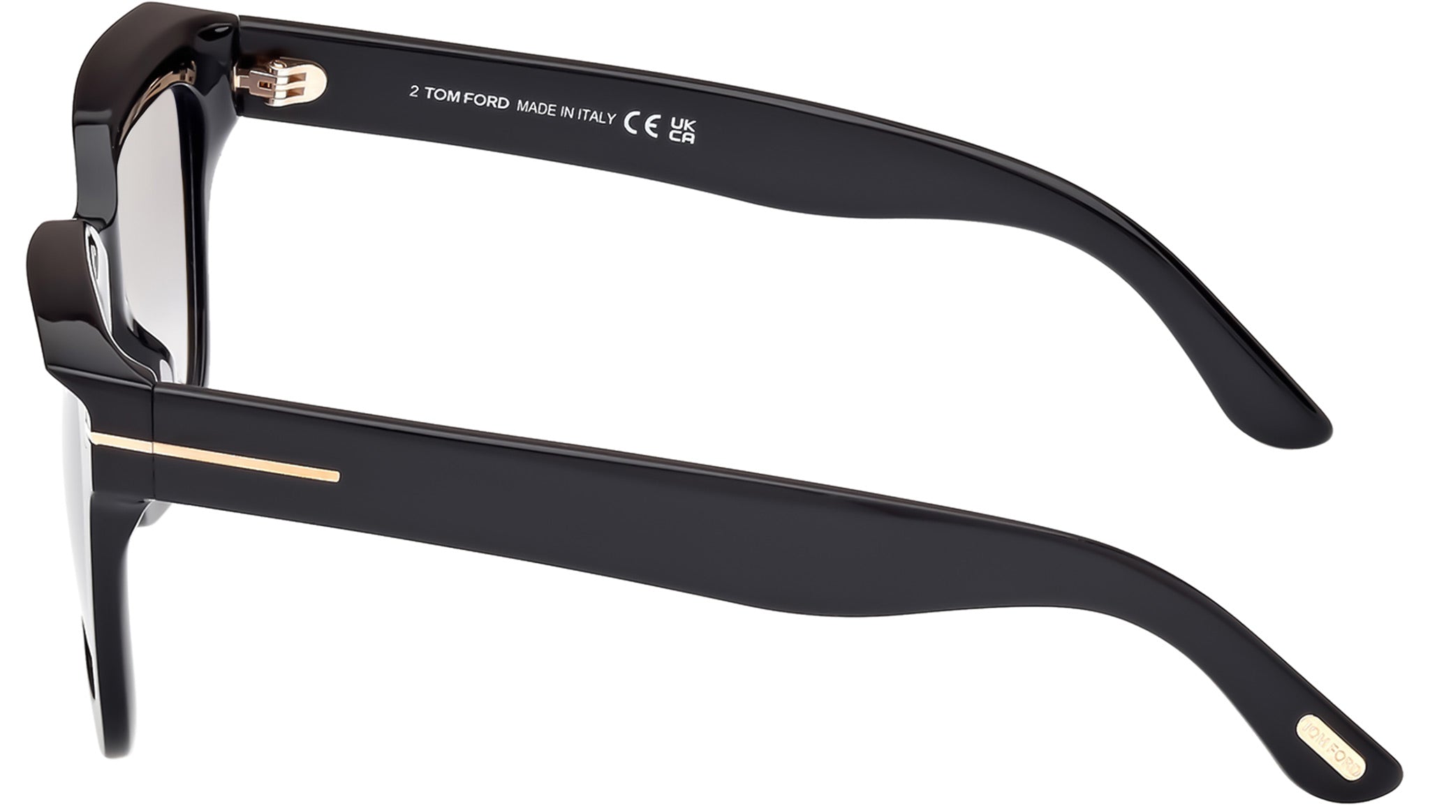 Tom Ford Leigh-02 Sunglasses FT1115 01B Shiny Black - eye-oo.com