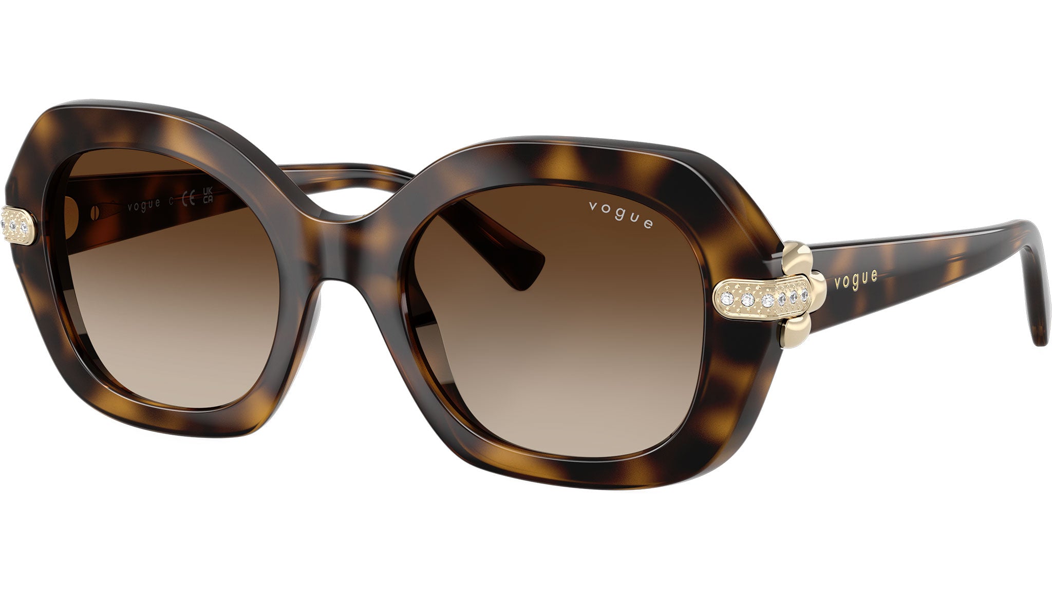 Vogue VO5706SB Sunglasses W65613 Dark Havana - eye-oo.com