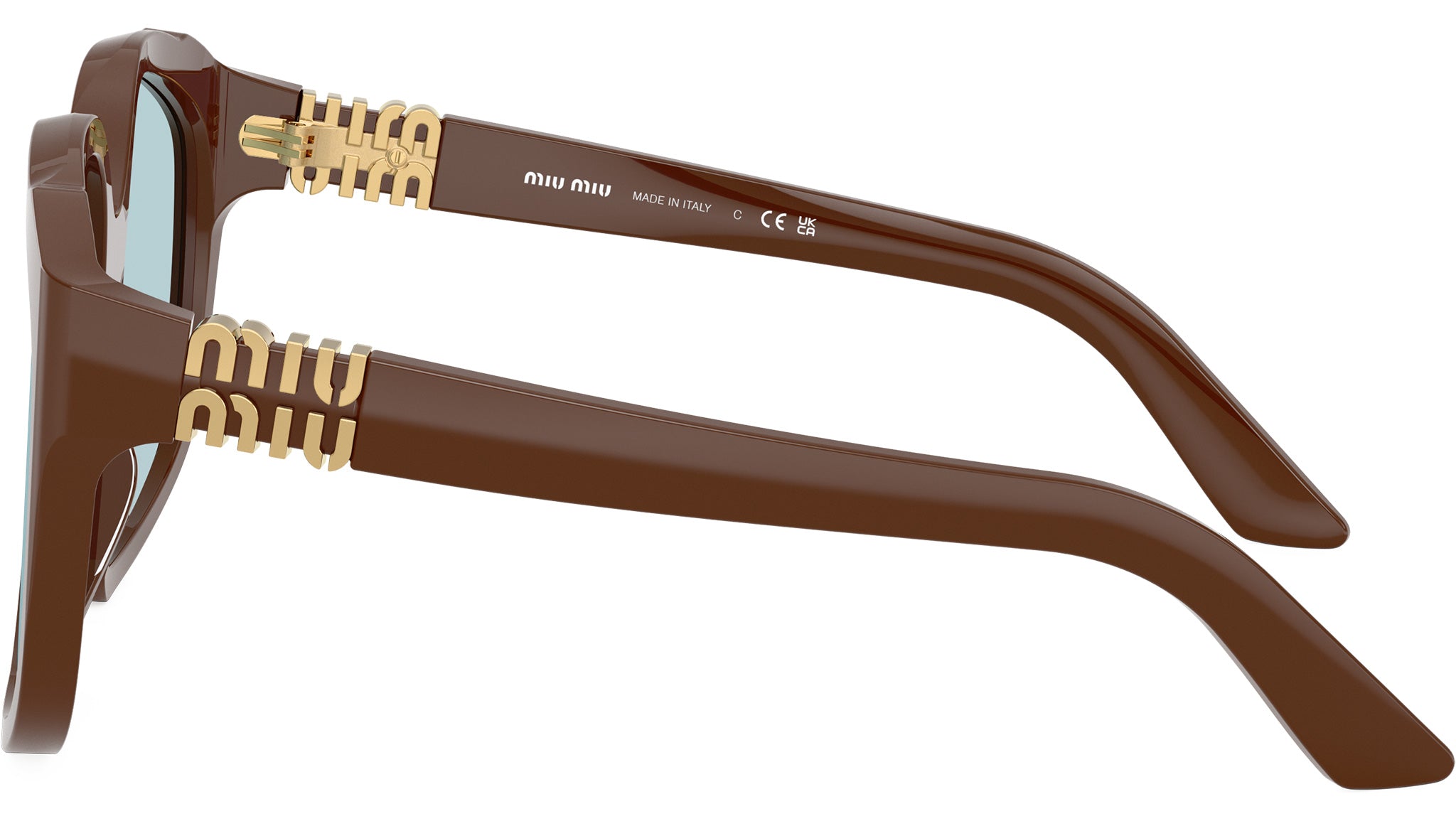 MU A07S Miu Miu Sunglasses 24D20R Chocolate - eye-oo.com