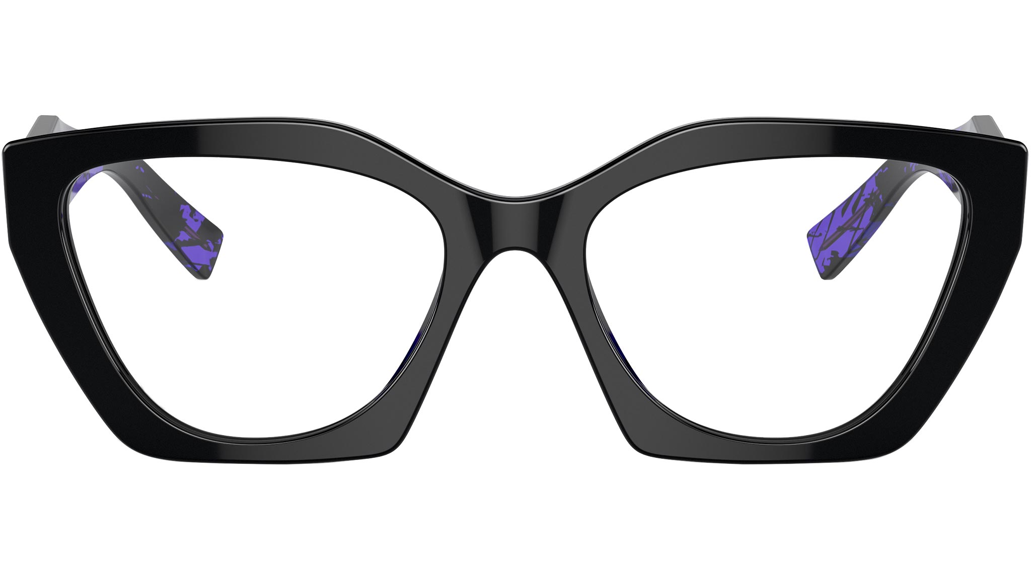 Prada PR 09YV Eyeglasses 19S1O1 Black - eye-oo.com