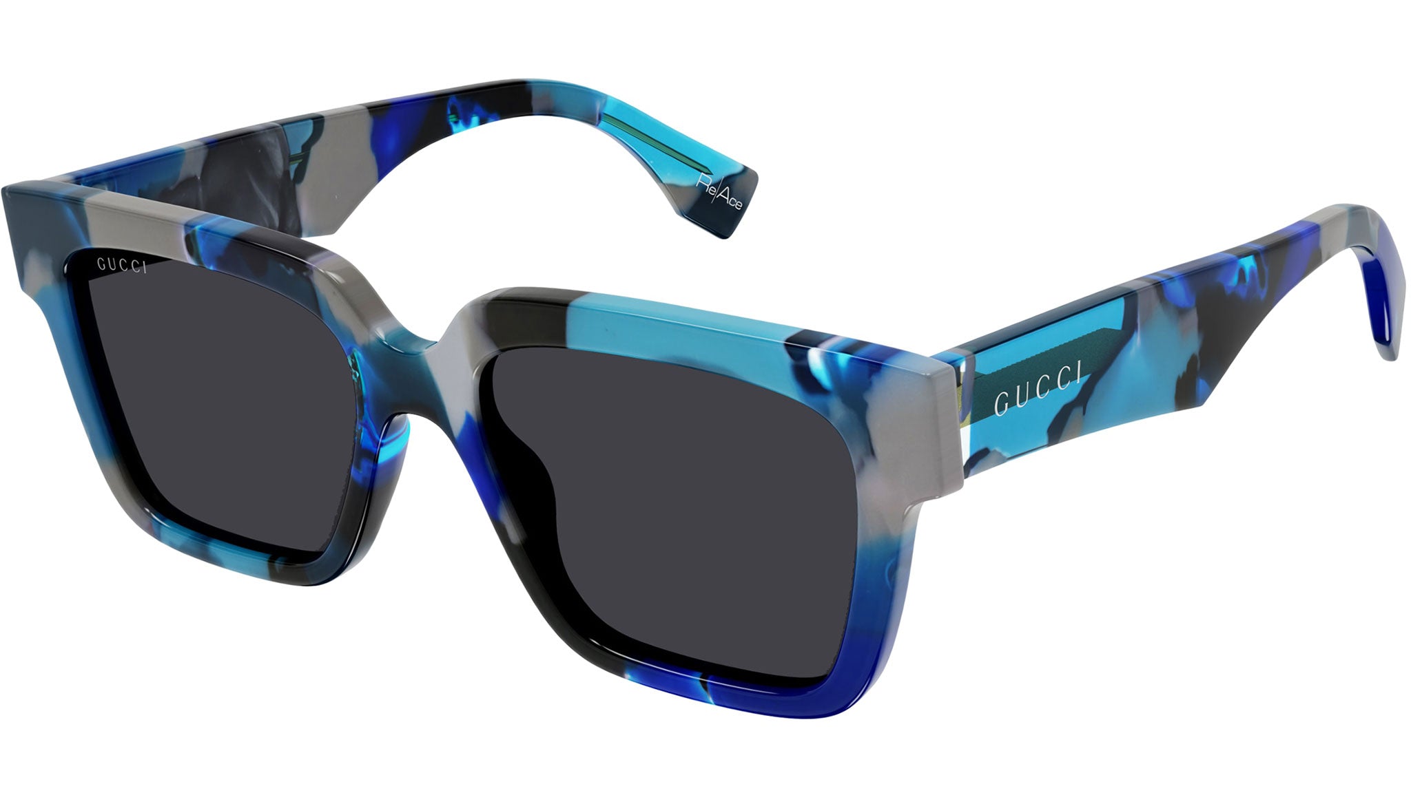 Gucci GG1626S 002 Sunglasses Grey Blue - eye-oo.com