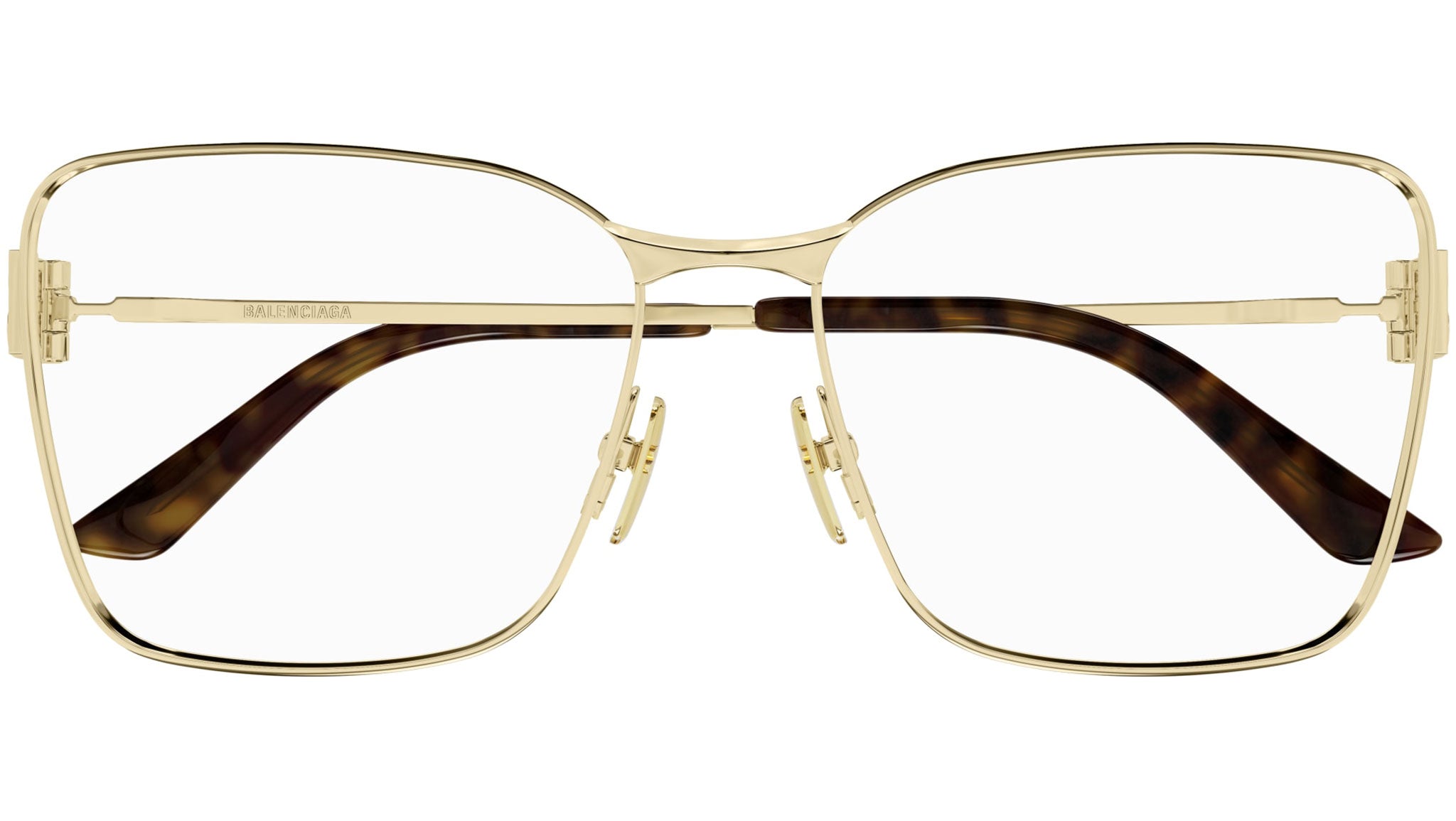 Balenciaga BB0339O Eyeglasses 003 Light Gold - eye-oo.com