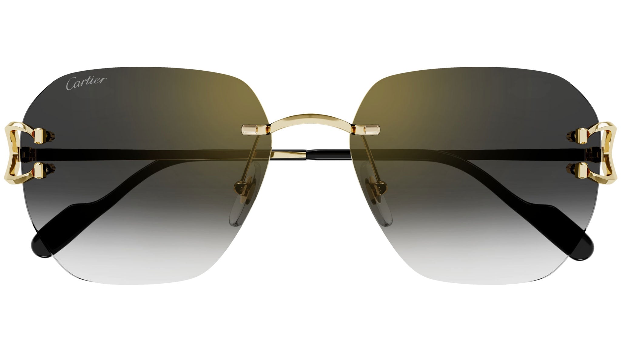 Cartier CT0394S 001 Shiny Gold Sunglasses - eye-oo.com