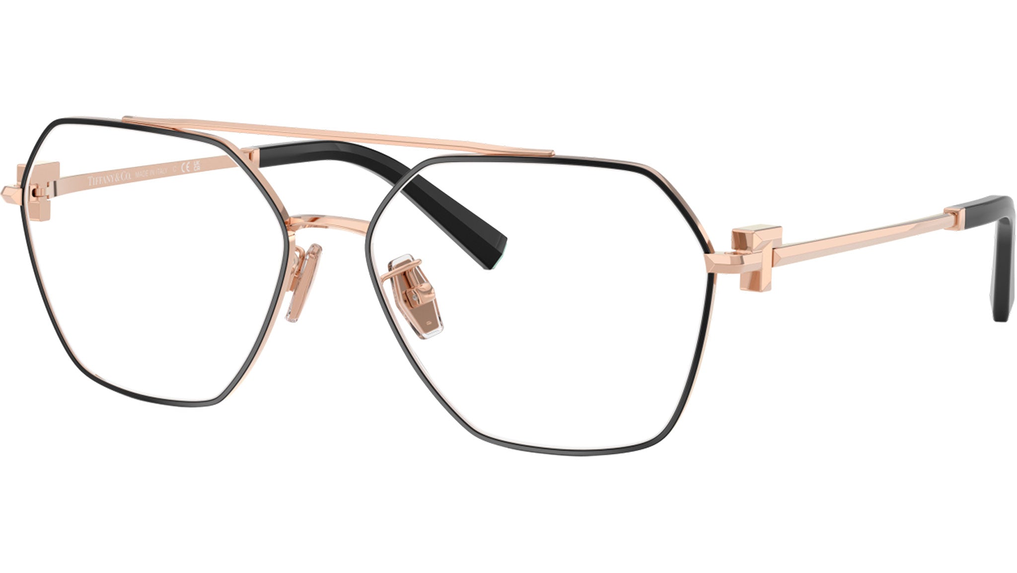 TF1169 Tiffany Glasses 6105 Black On Rose Gold - eye-oo.com